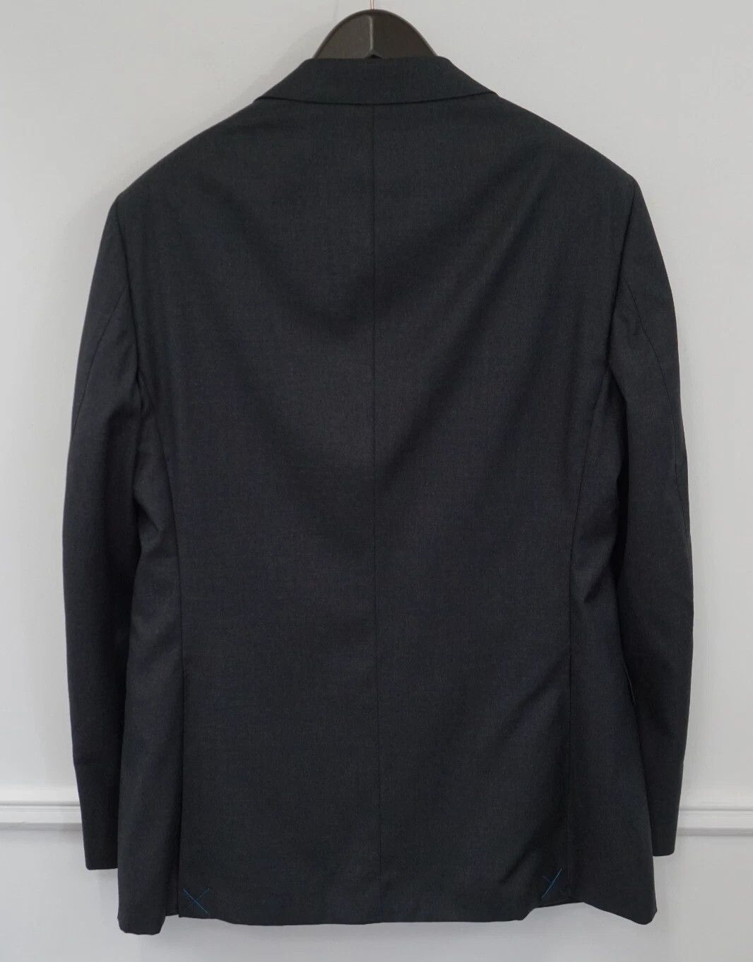Suitsupply Men Suitsupply Blazer Napoli Charcoal Grey REDA Wool US38S Size 38S - 2 Thumbnail
