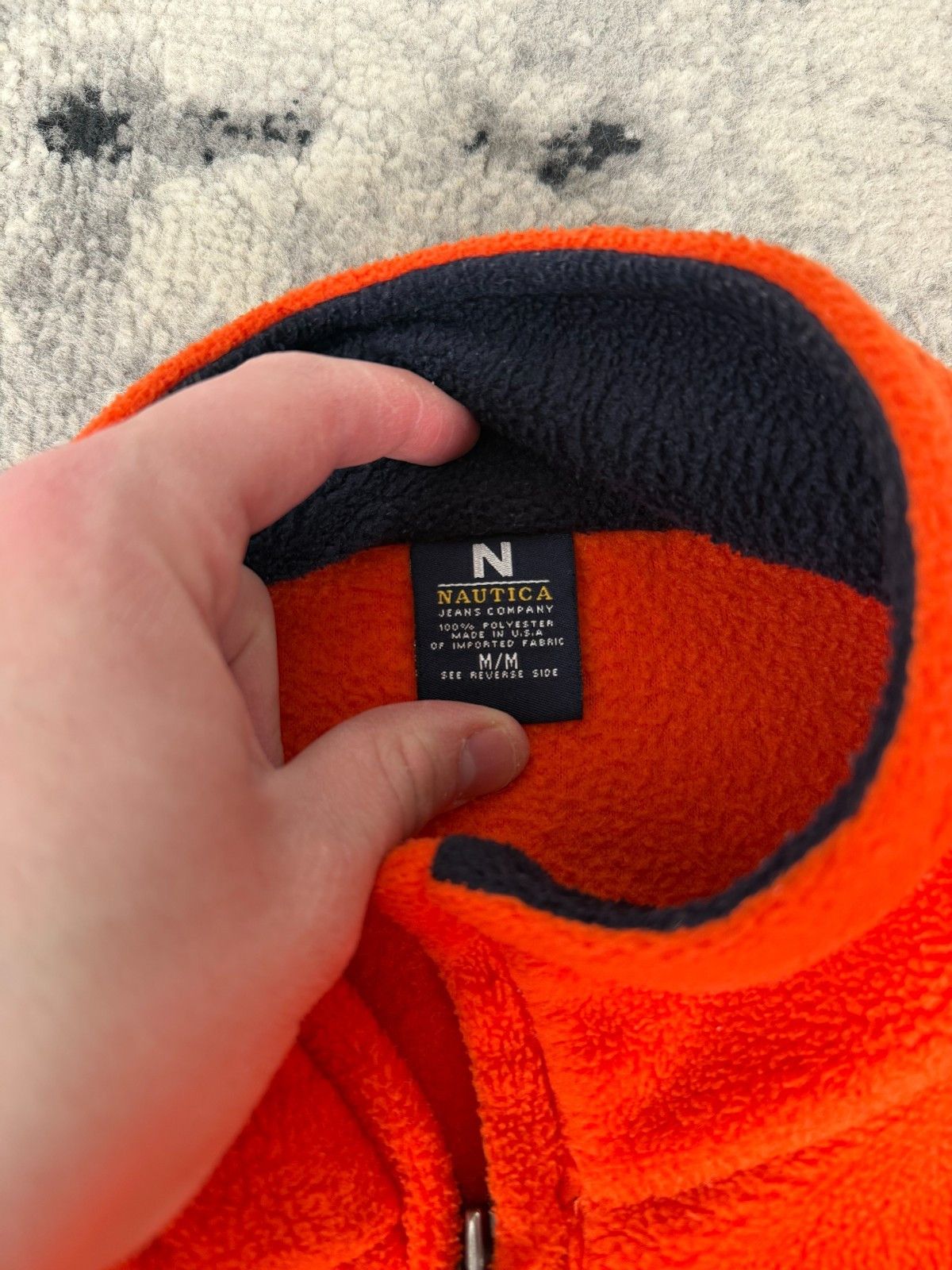 Nautica Vintage 90s USA Nautica Jeans Fleece 1/4 Zip Sweatshirt Size US M / EU 48-50 / 2 - 6 Thumbnail