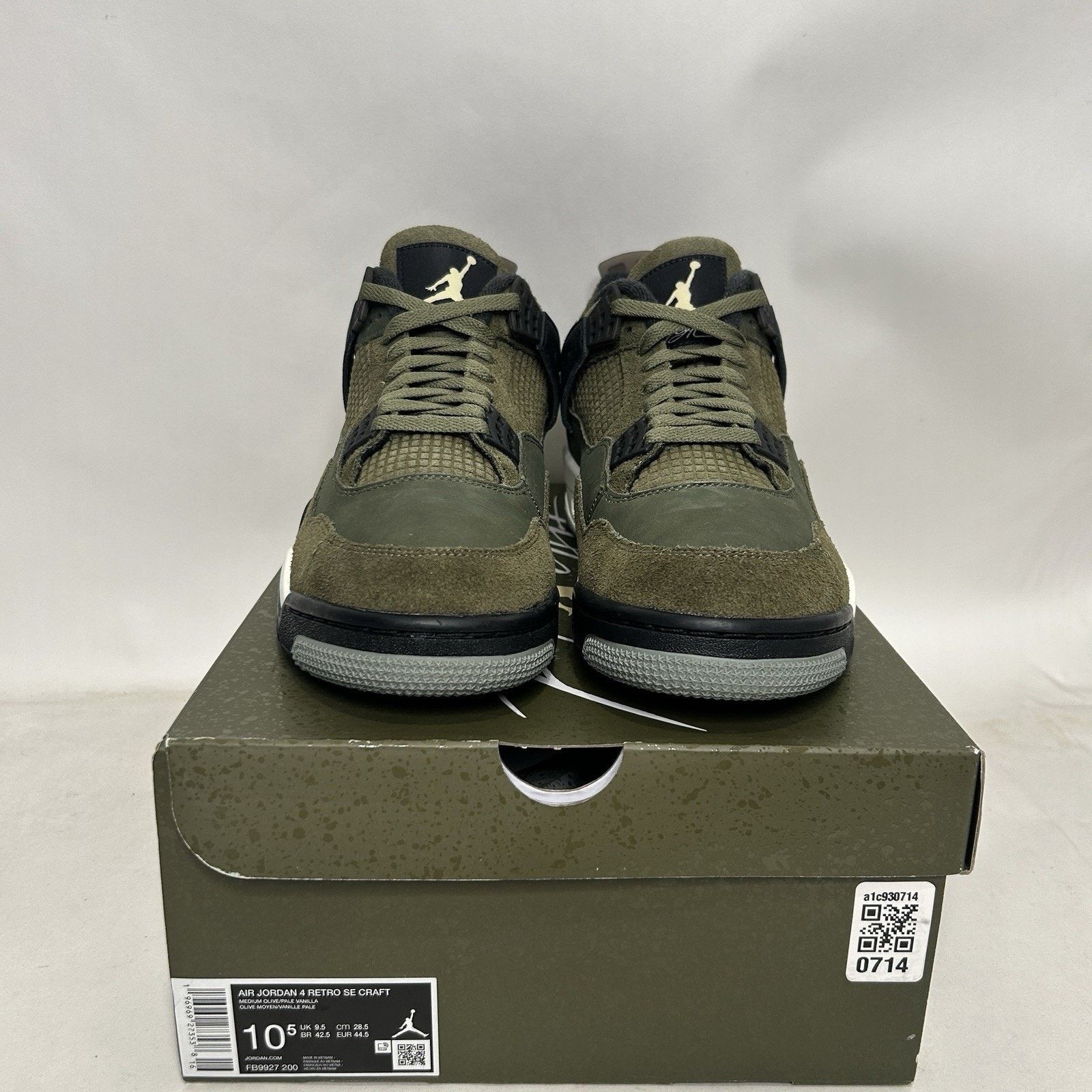 Jordan Brand Nike Air Jordan 4 SE Craft “Medium Olive” Size US 10.5 / EU 43-44 - 2 Thumbnail
