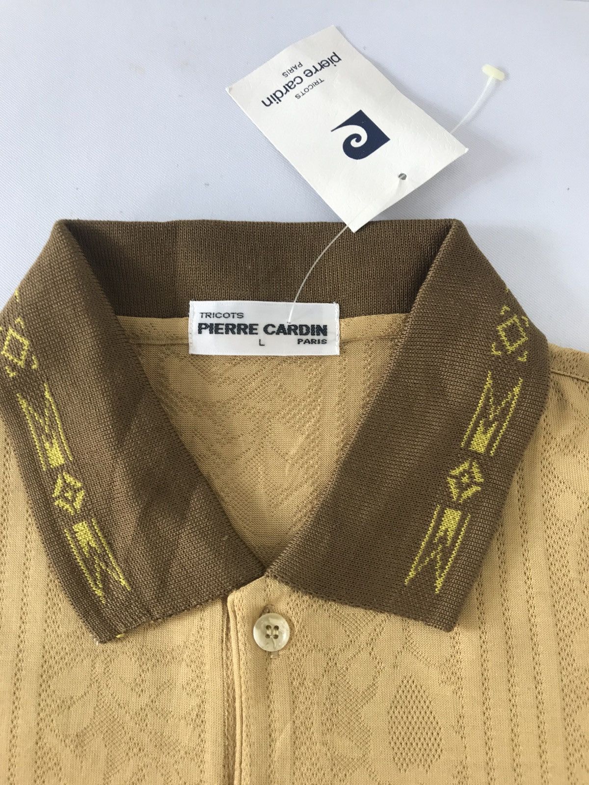 Pierre Cardin 90s Pierre Cardin Paris Tricot Single Pocket Polo Tee Size US M / EU 48-50 / 2 - 6 Thumbnail