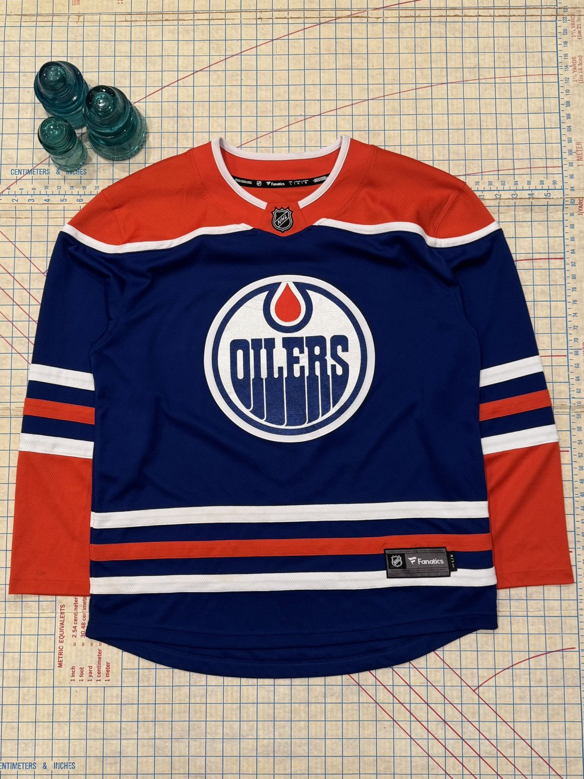 NHL Edmonton Oilers Blank Hockey Jersey Fanatics Mens Large Size US L / EU 52-54 / 3 - 1 Thumbnail