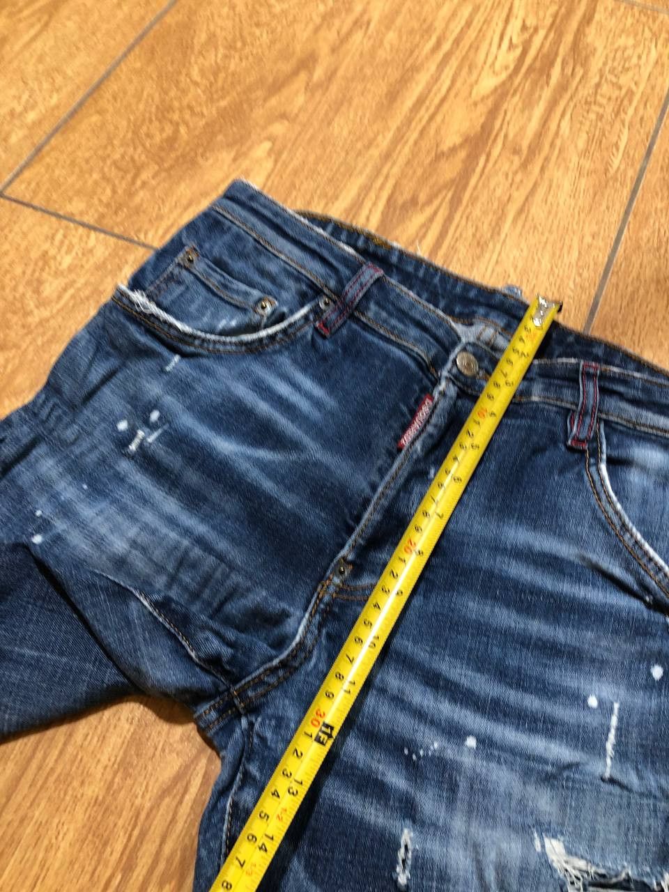 Dsquared2 Dsquared2 Tidy Biker Distressed Painted Skinny Jeans Size US 32 / EU 48 - 13 Thumbnail