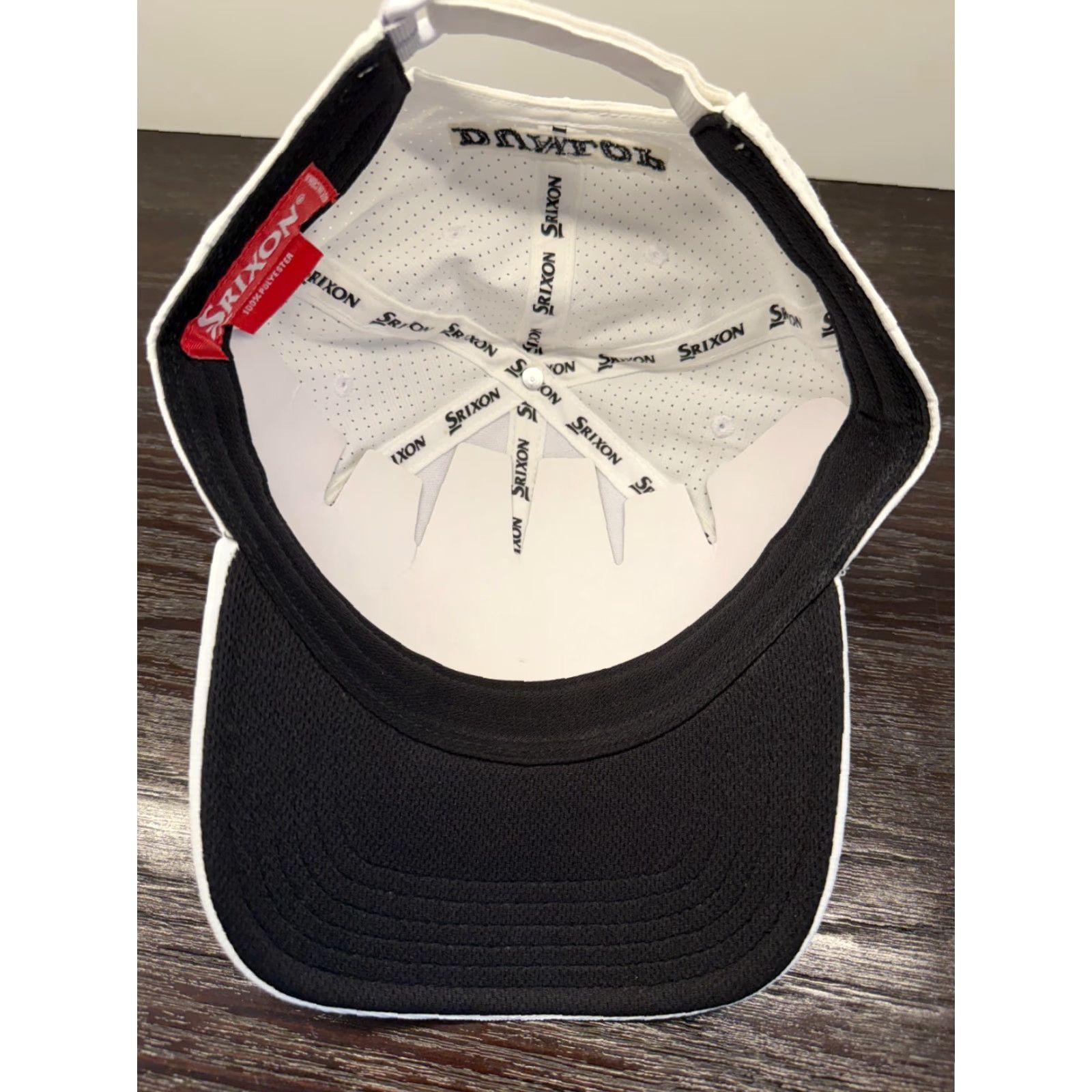 Dunlop Srixon Hat Cap Mens One Size White Adjustable Strapback Golf Hat Brand Srixon OSFM White Adjustable Strapback Cap Size ONE SIZE - 6 Thumbnail