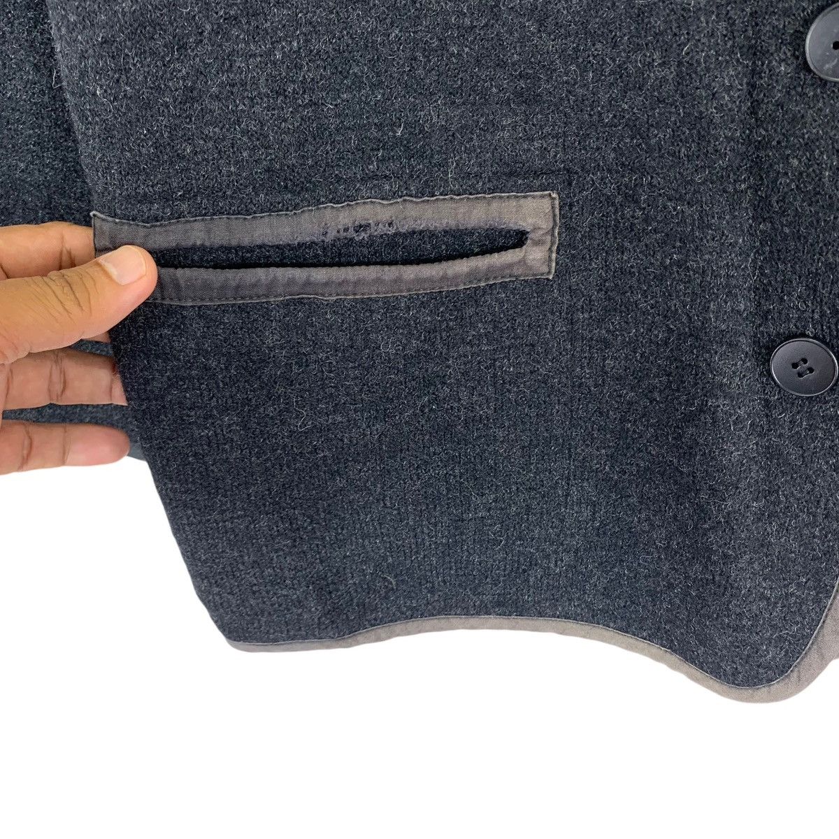 agnes b. VINTAGE AGNES B FRENCH DESIGNER WOOL BUTTON JACKET Size US M / EU 48-50 / 2 - 10 Thumbnail