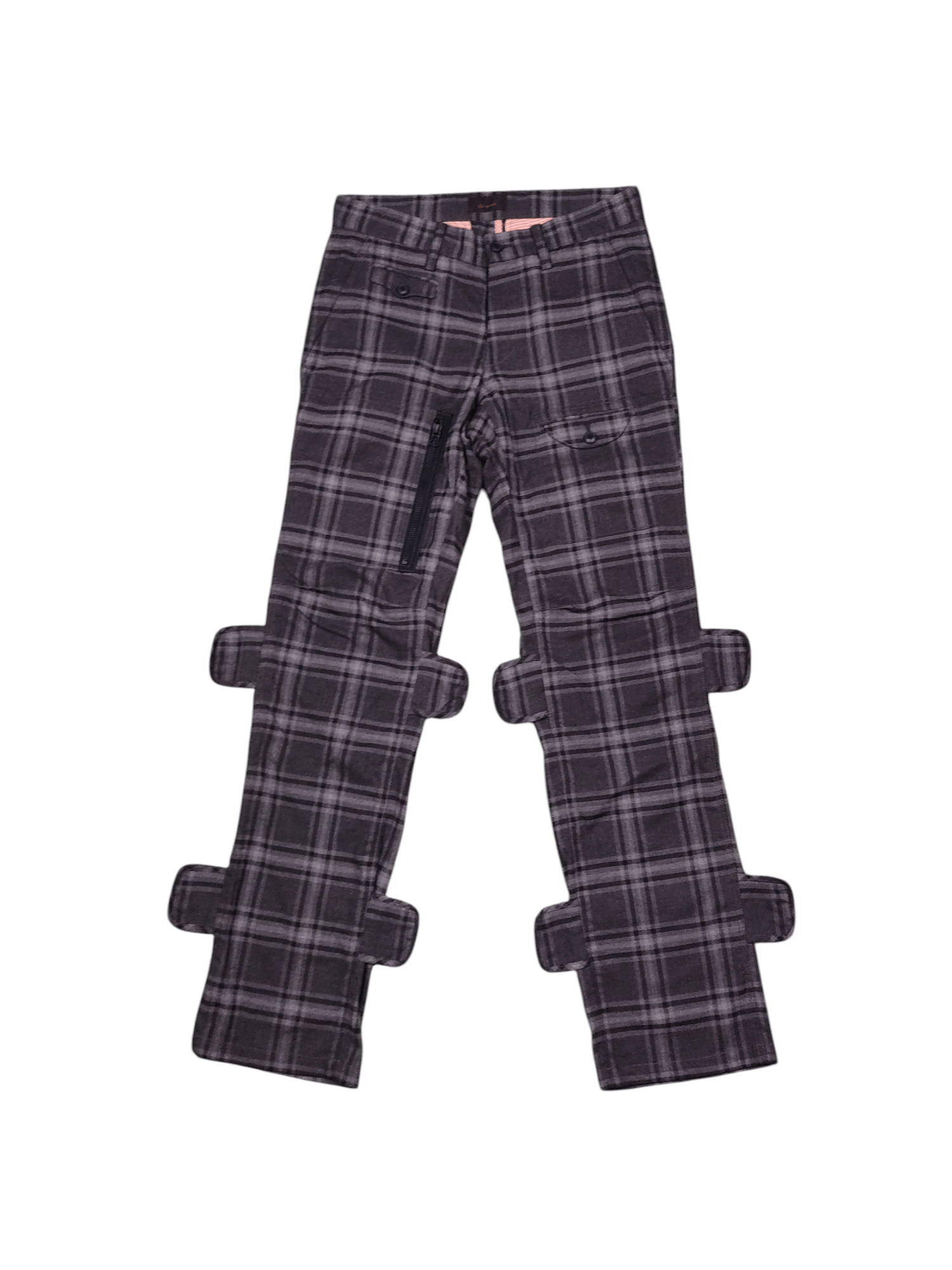 Vintage Tete Homme Plain Flannel Casual Pants