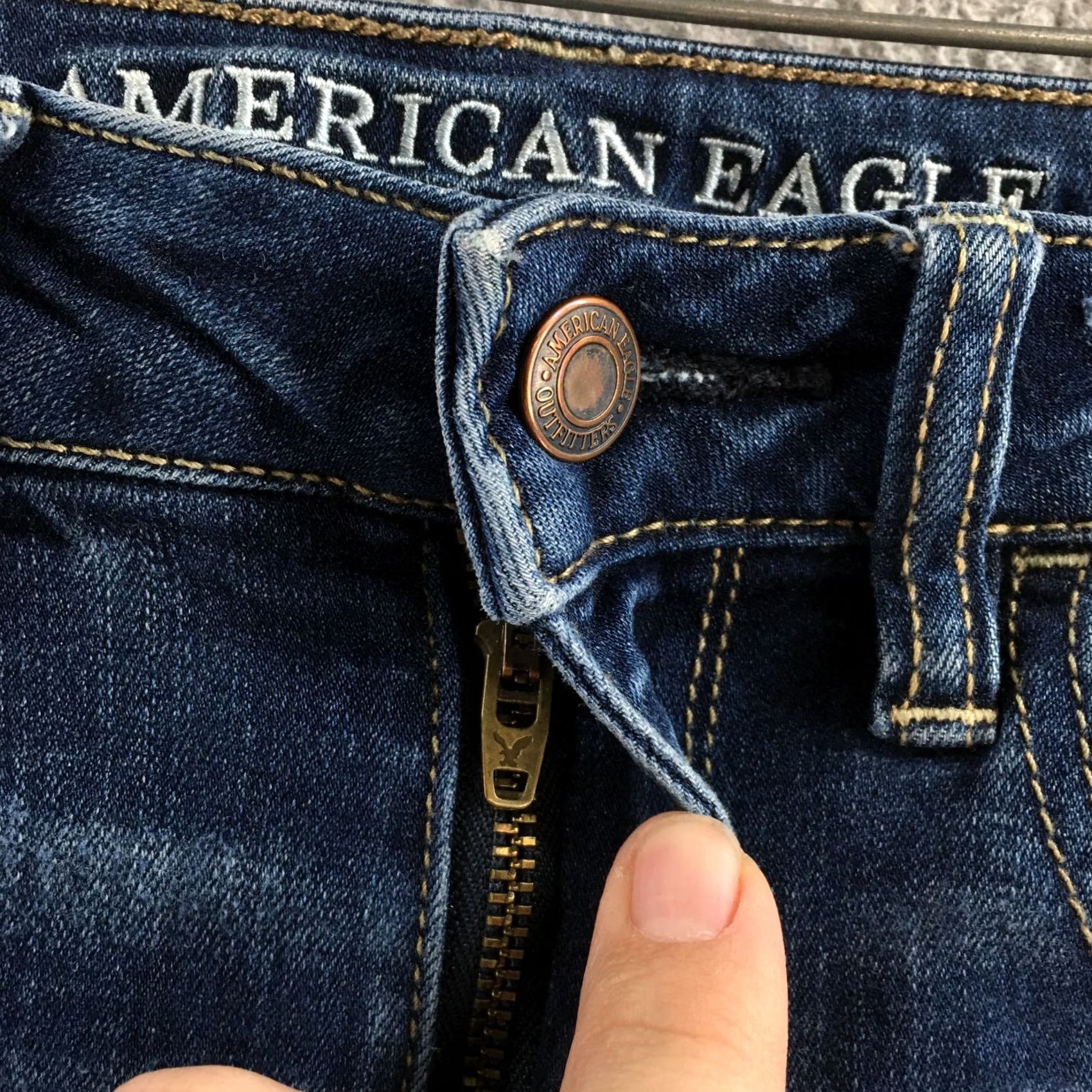 American Eagle Outfitters American Eagle Outfitters Jeans Womens 2 Blue Skinny Super Hi-Rise Jegging Denim Size 26" / US 2 / IT 38 - 5 Thumbnail