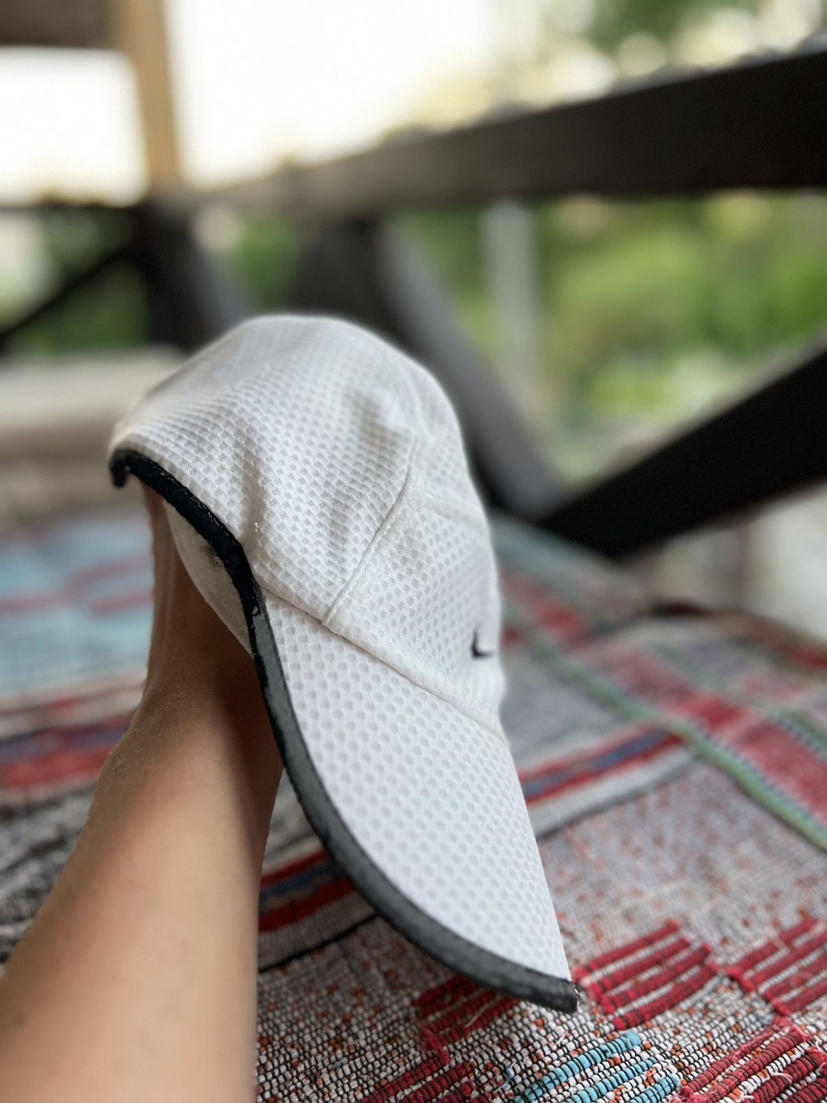 Nike ACG Nike White Mesh Cap 🏁🧢 | Breezy Vintage Steez | One Size Size ONE SIZE - 3 Thumbnail