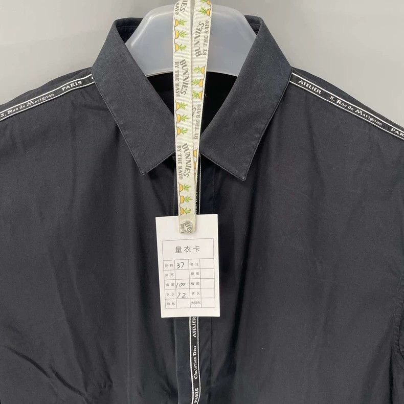 Dior Dior Size 37 Atelier striped logo black shirt shirt 2502-N Size US M / EU 48-50 / 2 - 6 Thumbnail