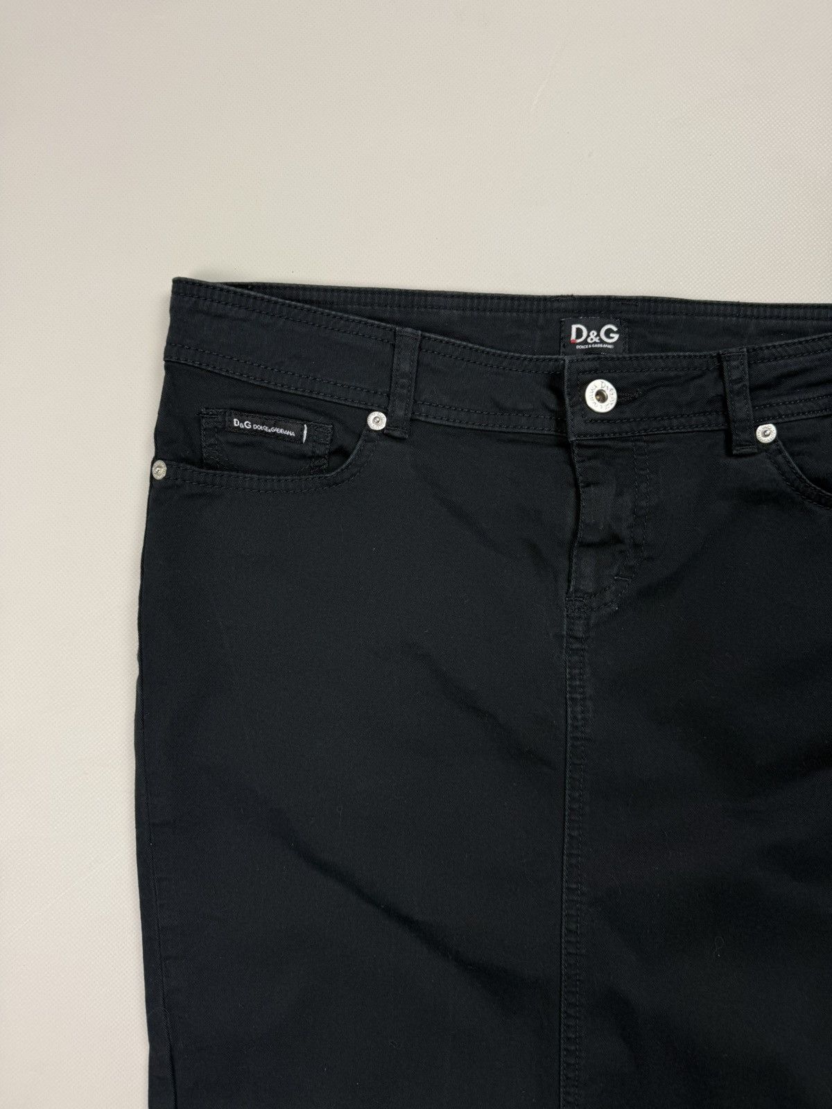 Dolce & Gabbana Dolce & Gabbana Vintage Y2K Metalo Logo Ladies Pencil Skirt Size 27" / US 4 / IT 40 - 7 Thumbnail