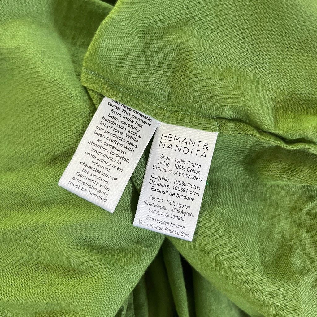 Other HEMANT AND NANDITA Zaria Short Dress in Military Green Size XL / US 12-14 / IT 48-50 - 11 Thumbnail