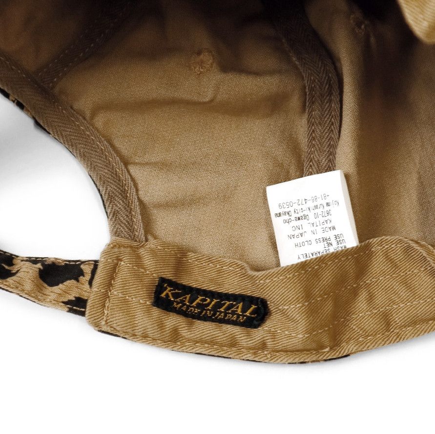 Kapital Kapital Cotton Herringbone Leopard Pattern baseball cap hat Size ONE SIZE - 8 Thumbnail