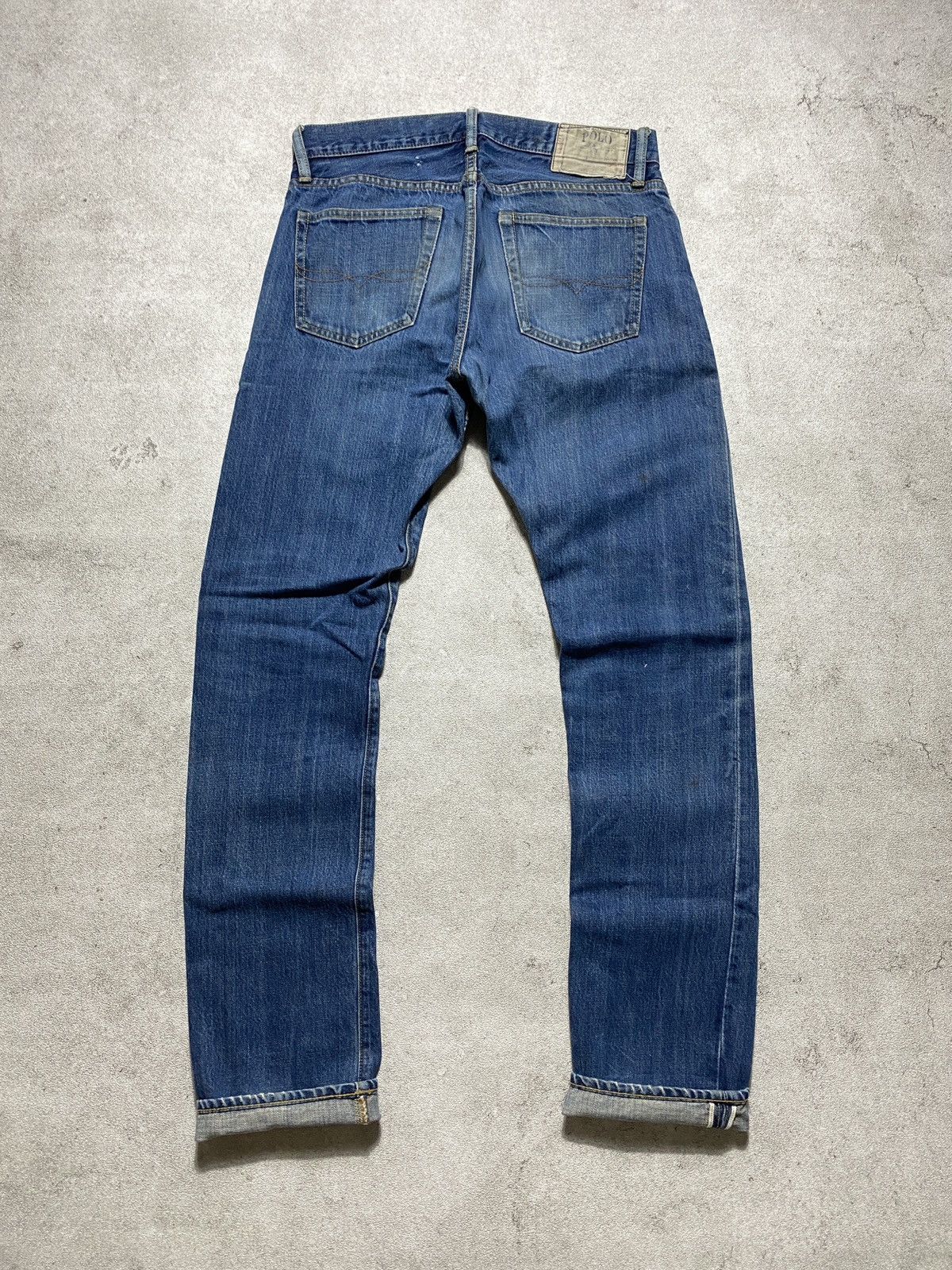 Polo Ralph Lauren 2000s Polo RL Ralph Lauren Slim Straight Selvedge Jeans Size US 31 - 6 Thumbnail