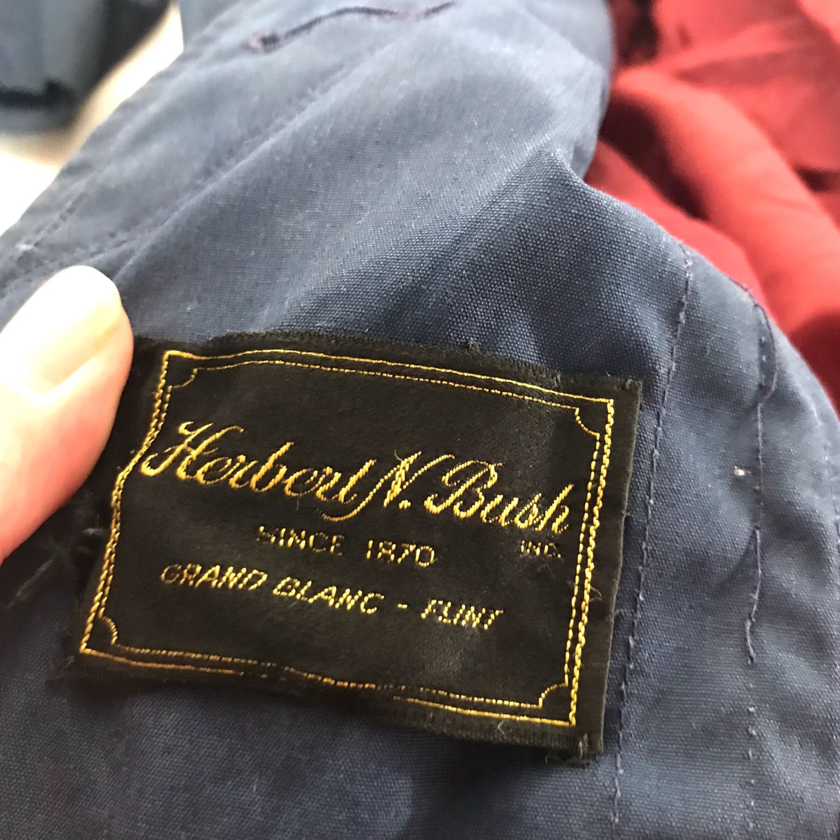 Vintage VINTAGE Herbert N Bush Weatherbee Men's Long Water Resistant Coat XL Blue Casual Outdoor Winter Size US XL / EU 56 / 4 - 4 Thumbnail