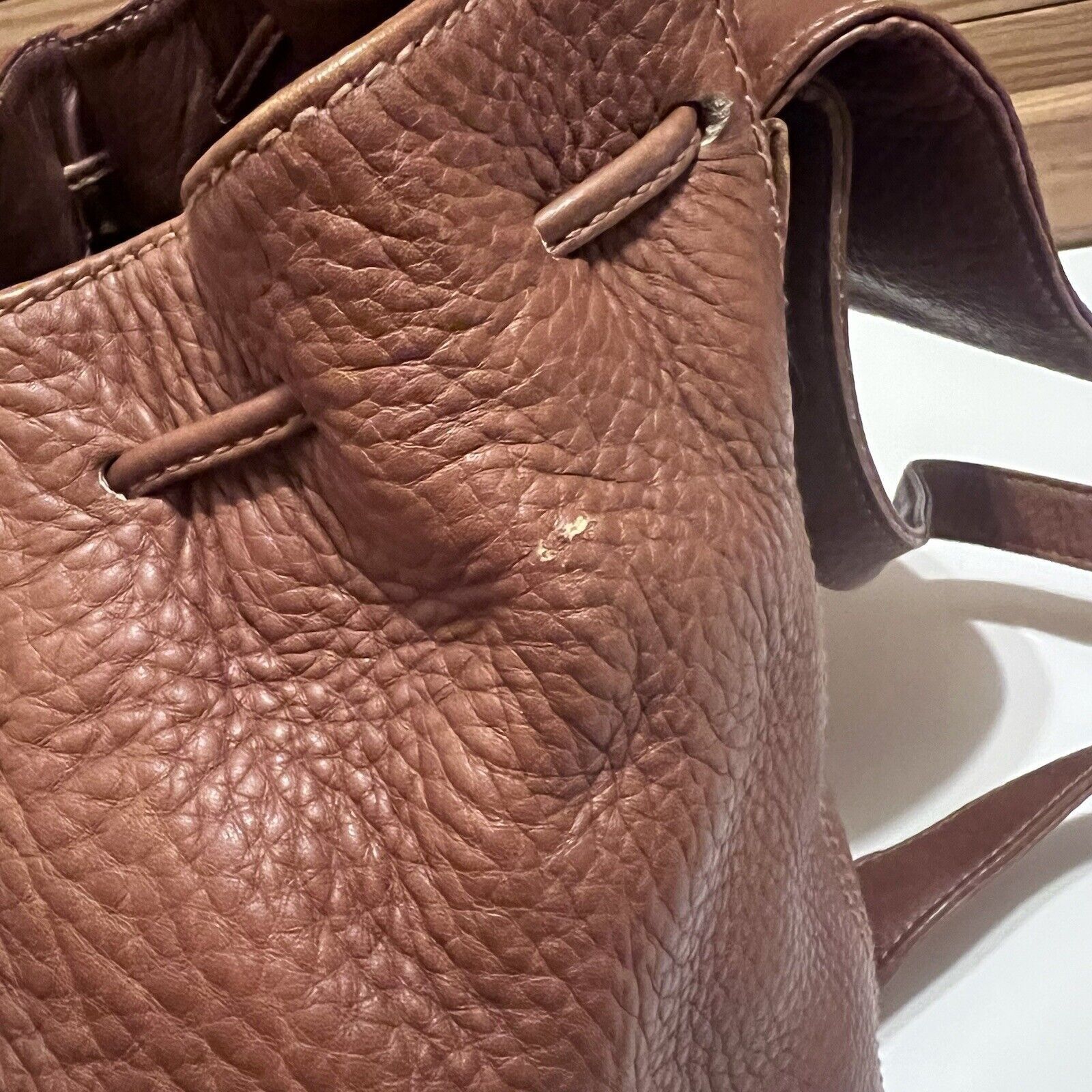 Coach VINTAGE 80’s Coach Sonoma Pebbled Leather Brown Backpack No: Size ONE SIZE - 3 Thumbnail