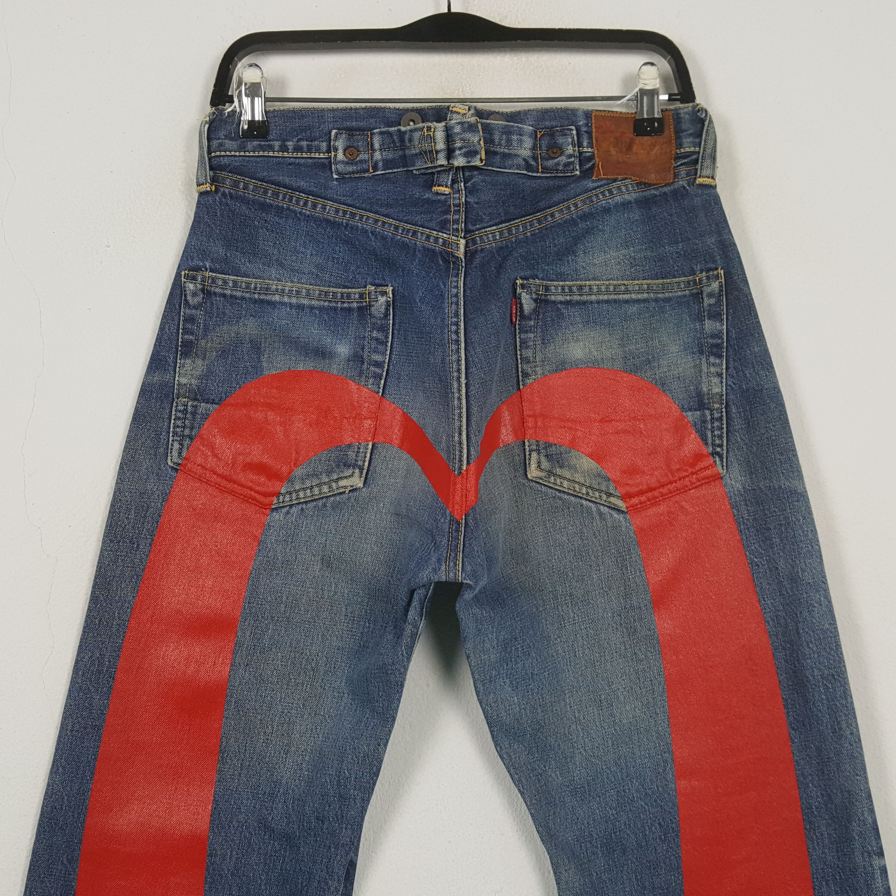 Evisu EVIS JAPANESE BRAND Custom Daicock Jeans C297N1 Size US 29 - 2 Thumbnail