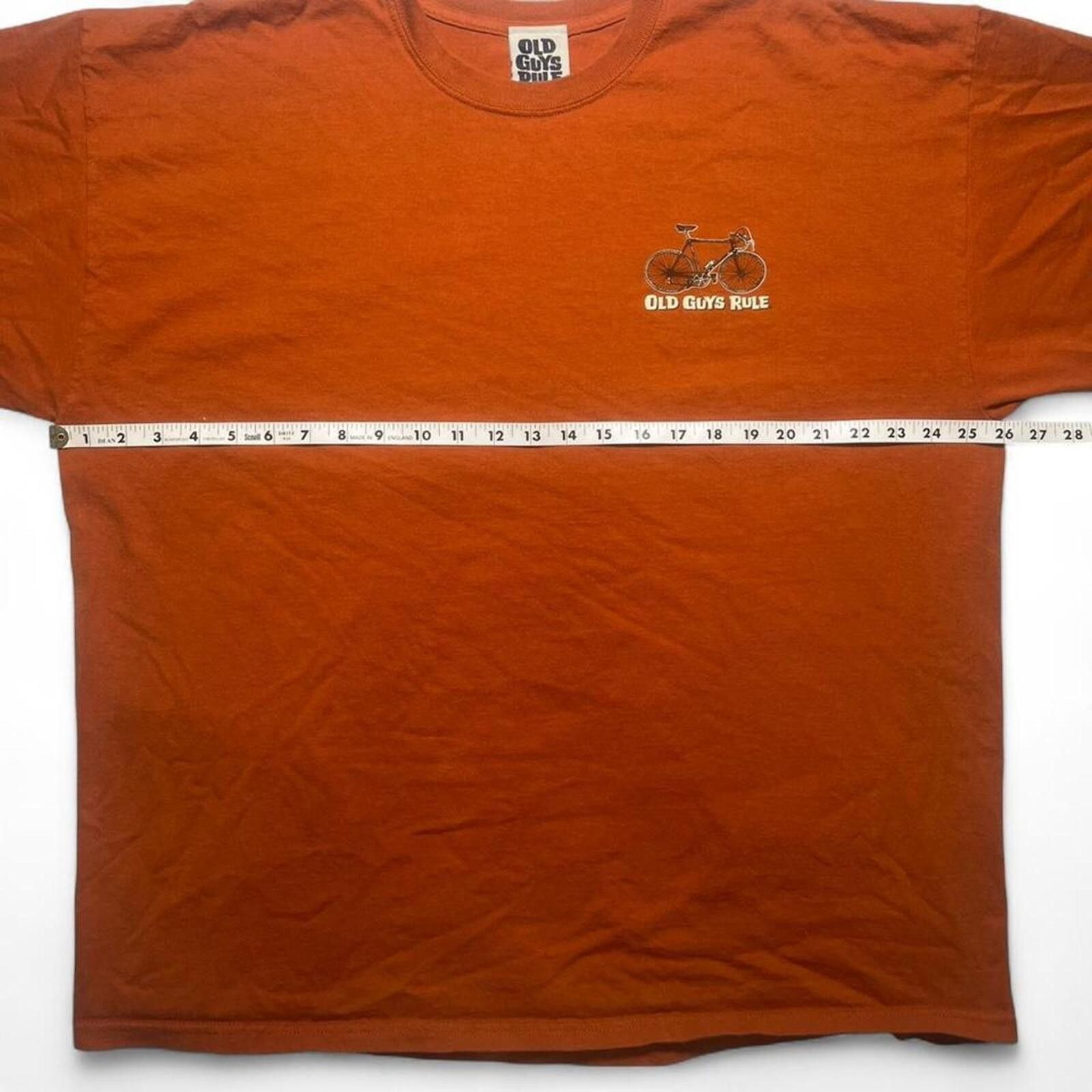 Other Old Cranky Guys Rule Bicycle Graphic T-Shirt Orange Size XXL Size US XXL / EU 58 / 5 - 7 Thumbnail