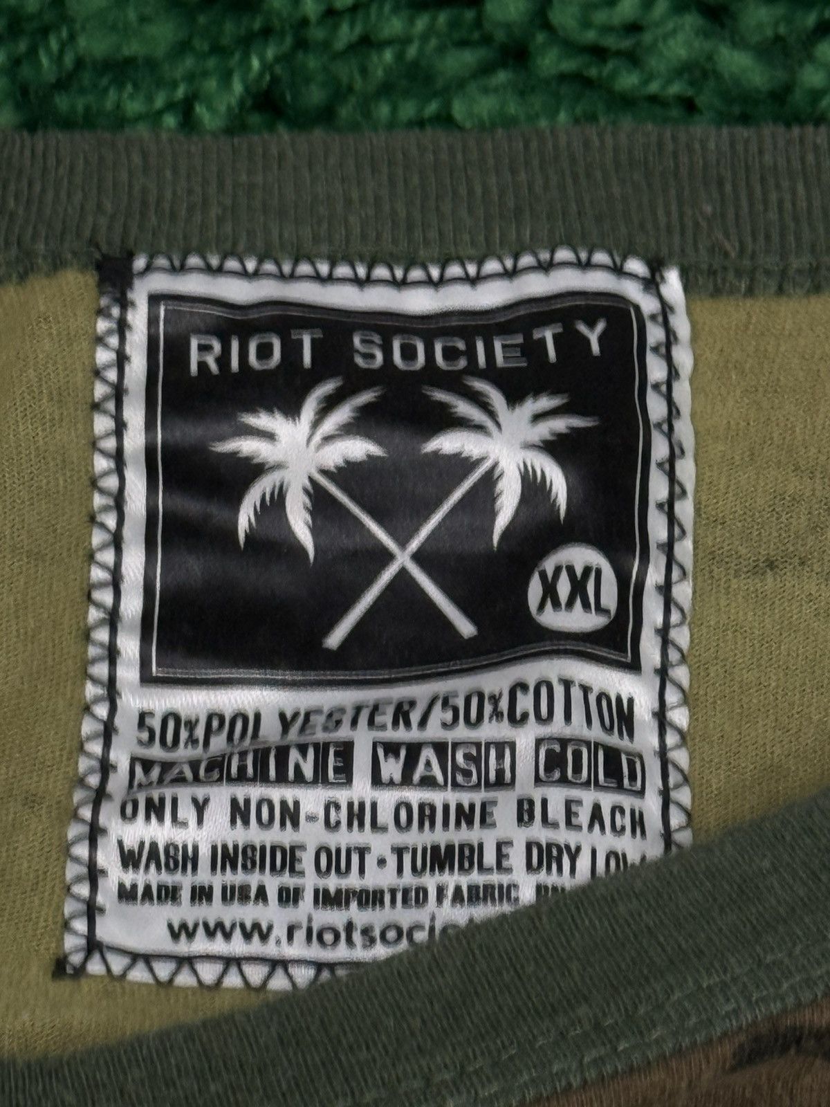Riot Society Riot Society Camo Tiger Japanese Script Long Sleeve 2XL Size US XXL / EU 58 / 5 - 6 Thumbnail