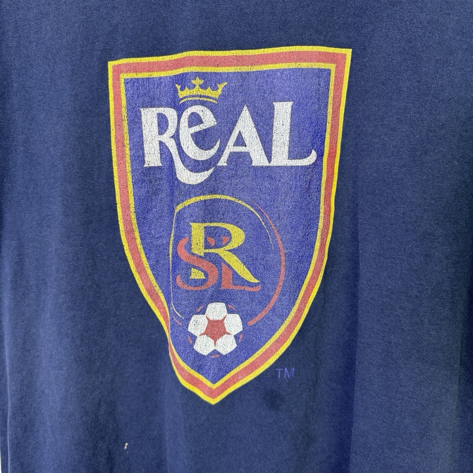 Vintage Vintage Real Salt Lake Soccer T Shirt Mens L Y2K 2006 Blue Size US L / EU 52-54 / 3 - 4 Thumbnail