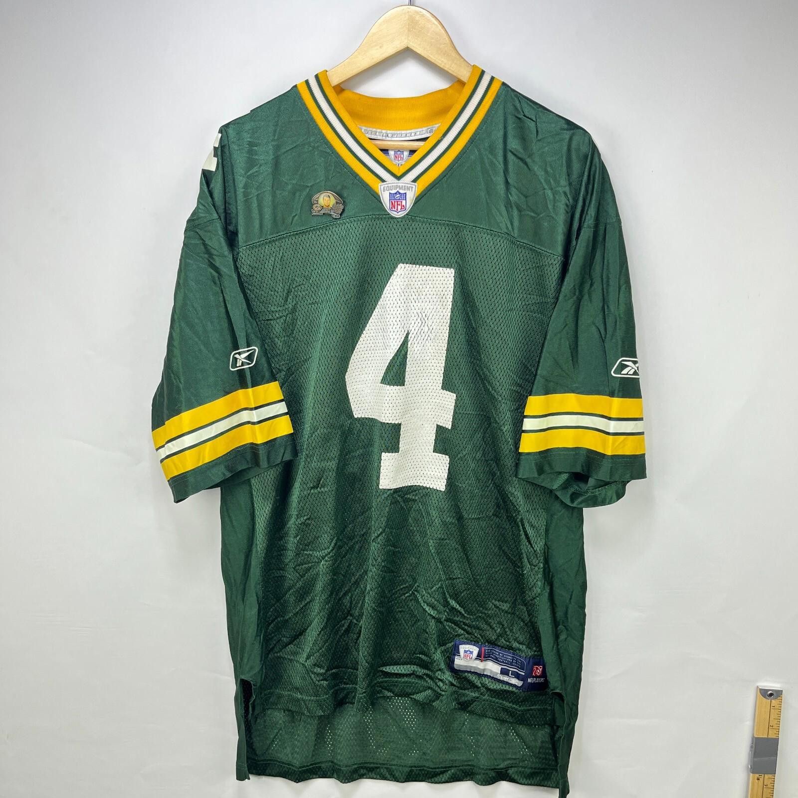 Reebok Vintage 90s Green Bay Packers Brett Favre NFL Jersey Large Size ONE SIZE - 1 Thumbnail