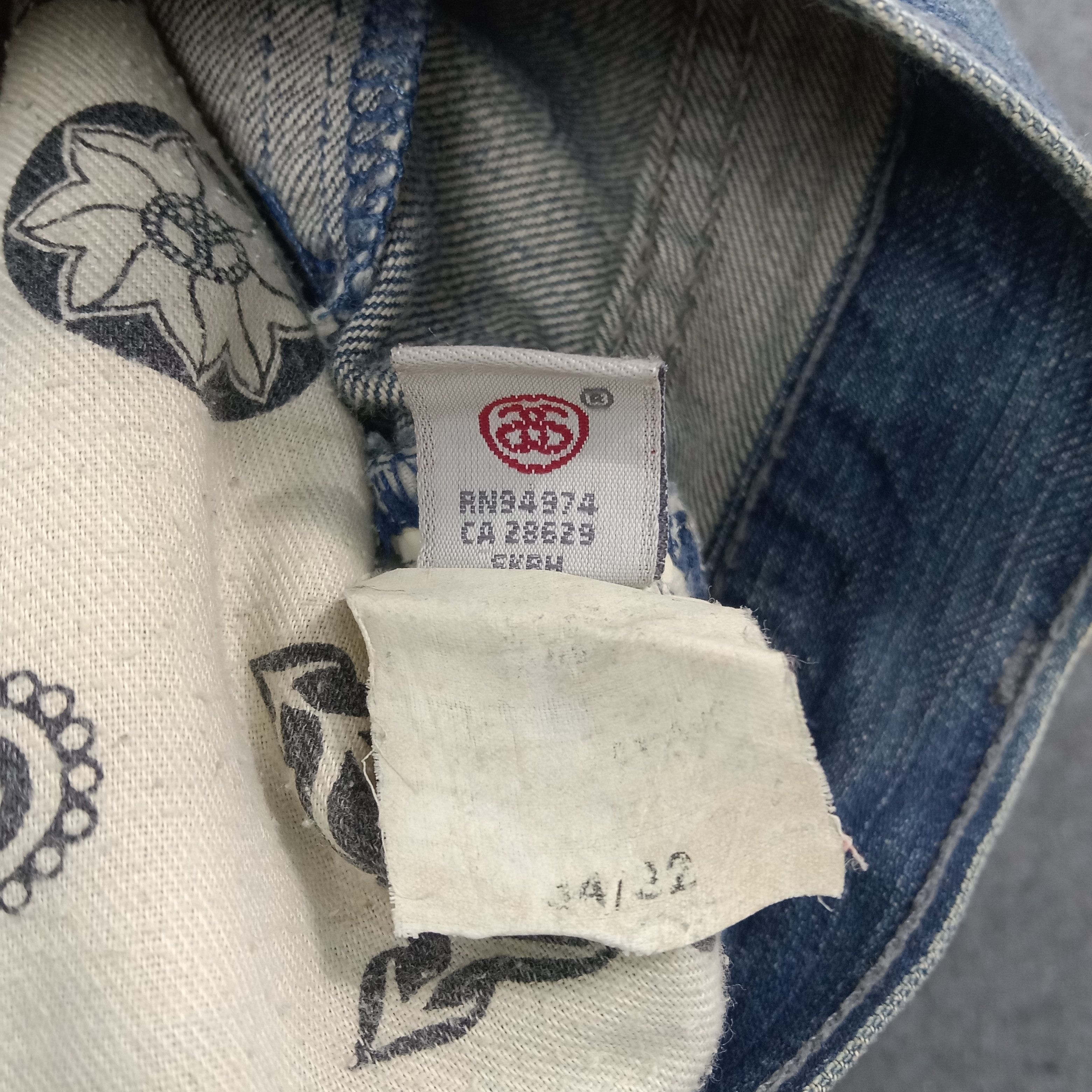 Stussy Stussy Authentic American Custom Logo Denim Jeans C265N5 Size US 34 / EU 50 - 16 Thumbnail
