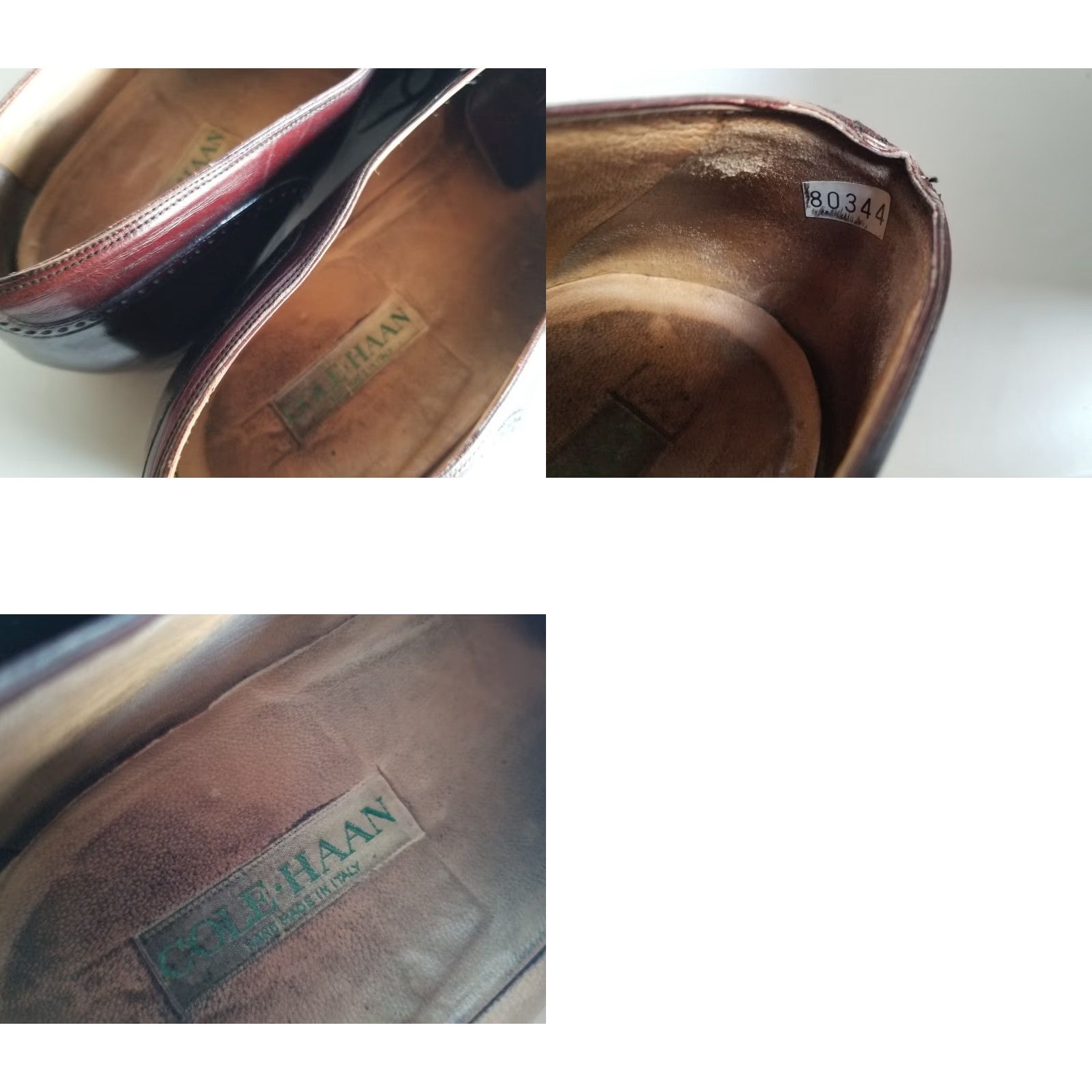 Cole Haan Cole Haan Mens Dress Shoe Oxfords 11 D Brown Leather Cap Toe Made In Italy Size ONE SIZE - 9 Thumbnail