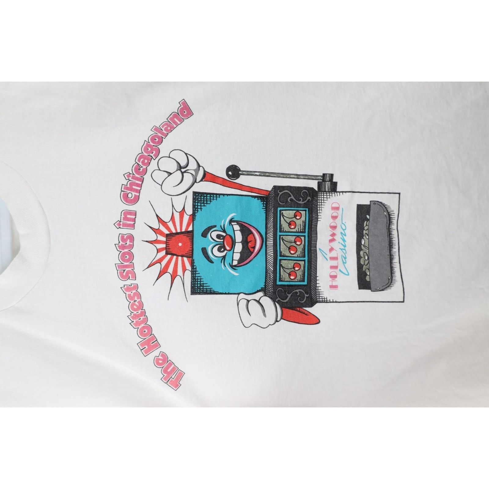 Vintage Vintage 90s Streetwear Hollywood Casino Slots T-Shirt Size US XL / EU 56 / 4 - 4 Thumbnail