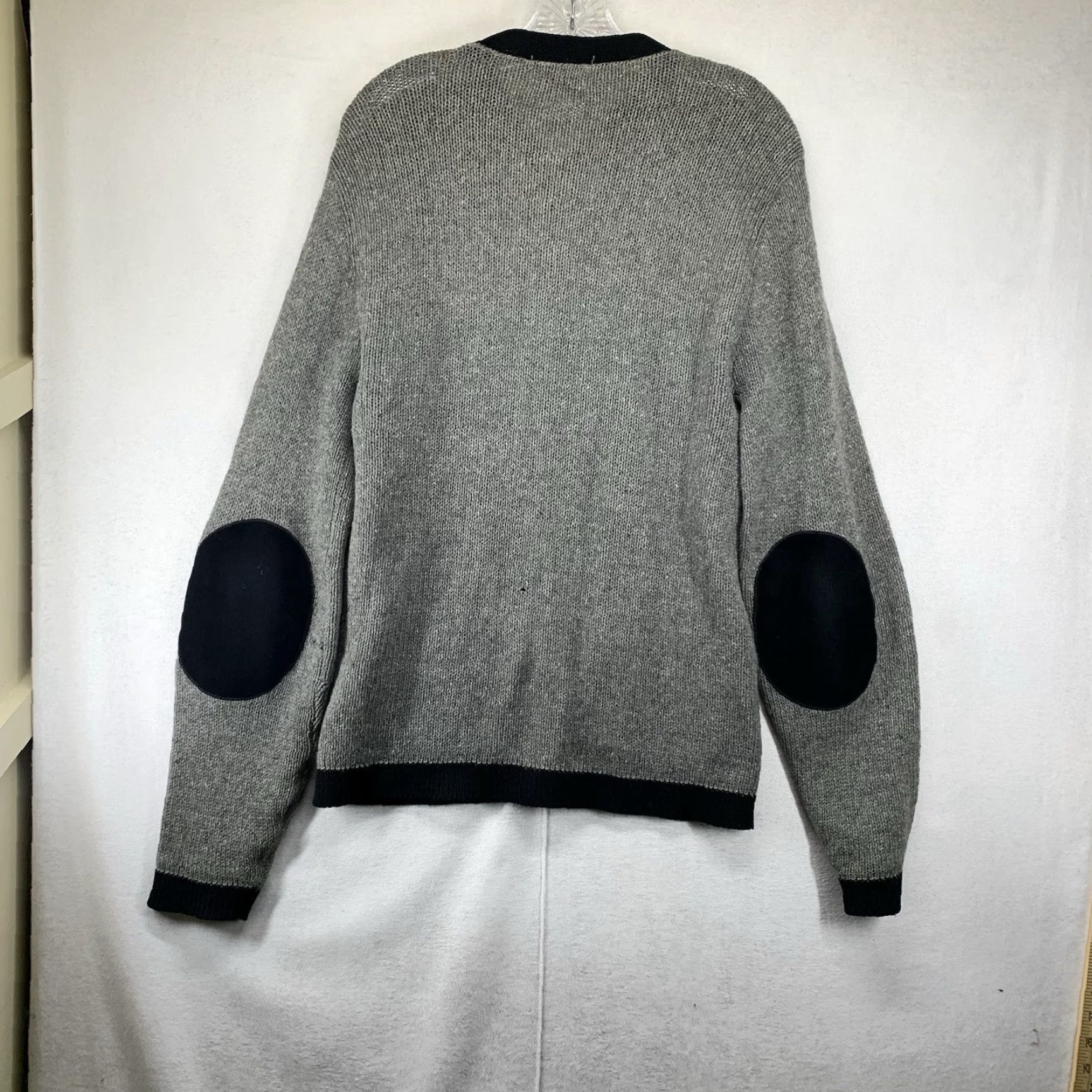 Vintage VINTAGE Rob Scot Men's Sweater Cardigan Wool L Gray Knitted 80s Bohemian Casual Size US L / EU 52-54 / 3 - 2 Thumbnail