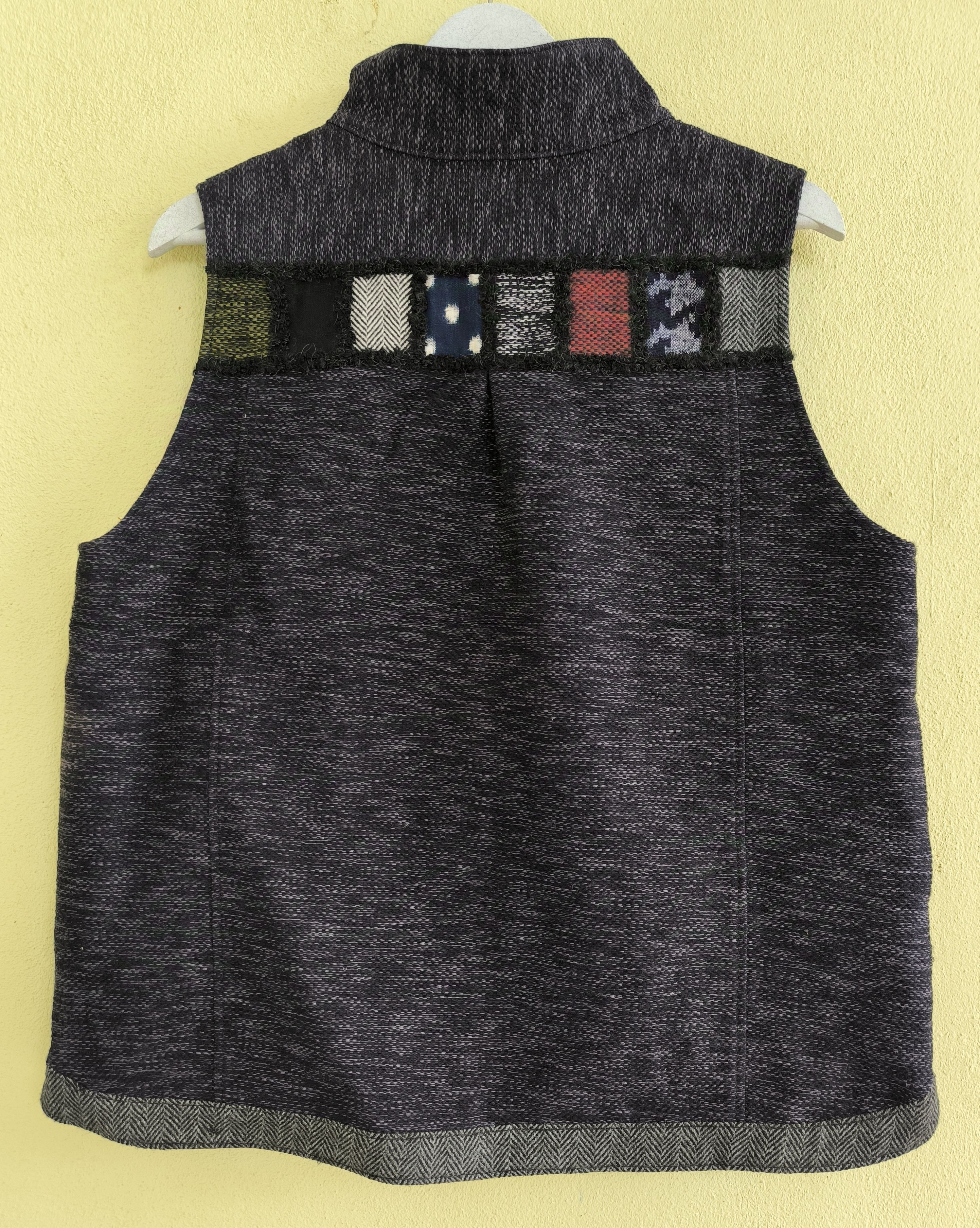 Japanese Brand GIEMON KURUME KASURI TRADITIONAL FABRIC patchwork vest Size US M / EU 48-50 / 2 - 4 Thumbnail