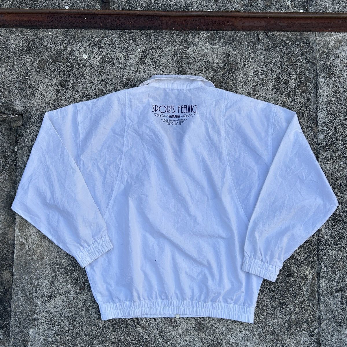 Japanese Brand × Vintage × Yamaha Vintage Yamaha jacket White Size US S / EU 44-46 / 1 - 2 Thumbnail