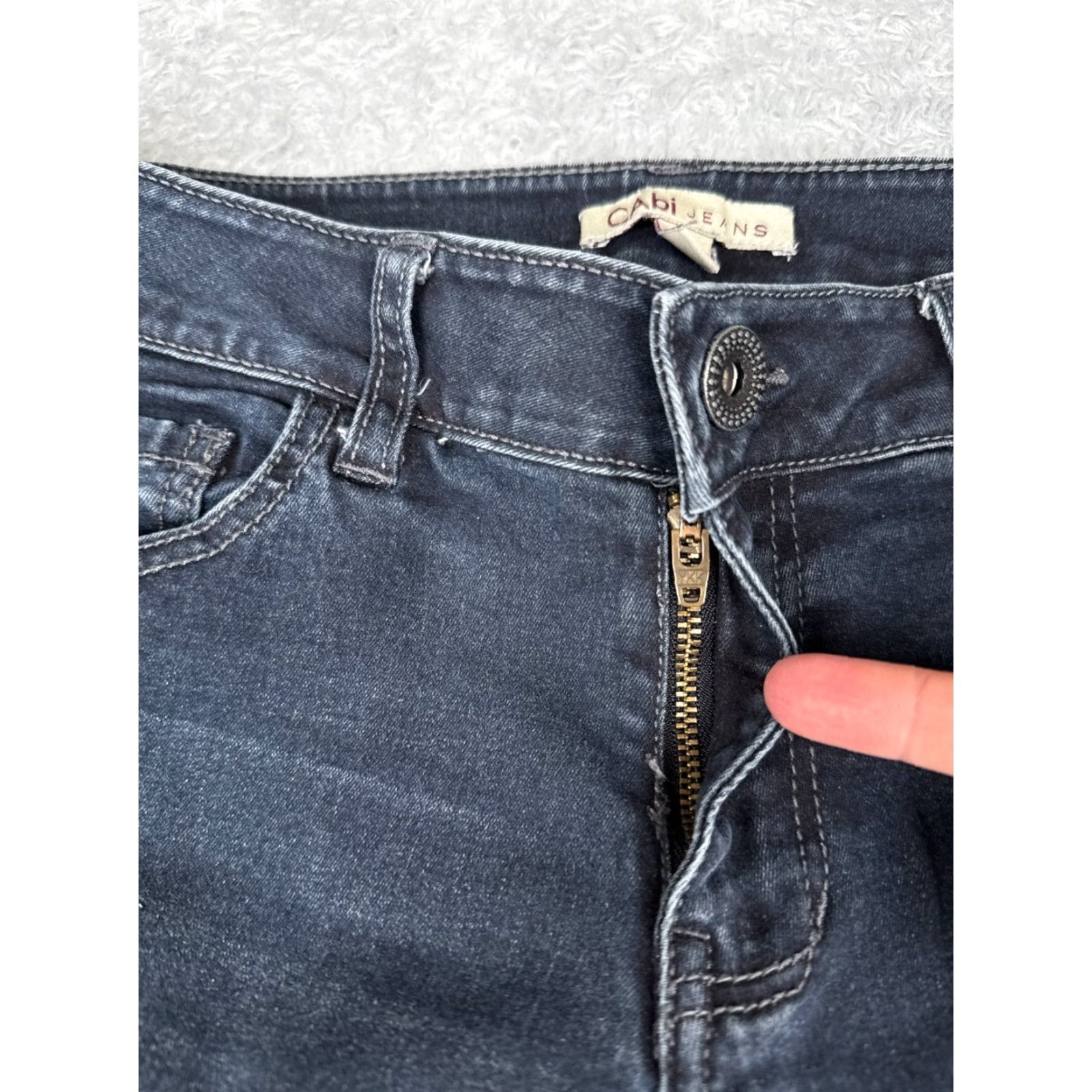 Vintage Cabi Jeans Pants Womens 6 Blue Denim Med Wash Bootcut Flare Cotton 28x30 Size 28" / US 6 / IT 42 - 5 Thumbnail