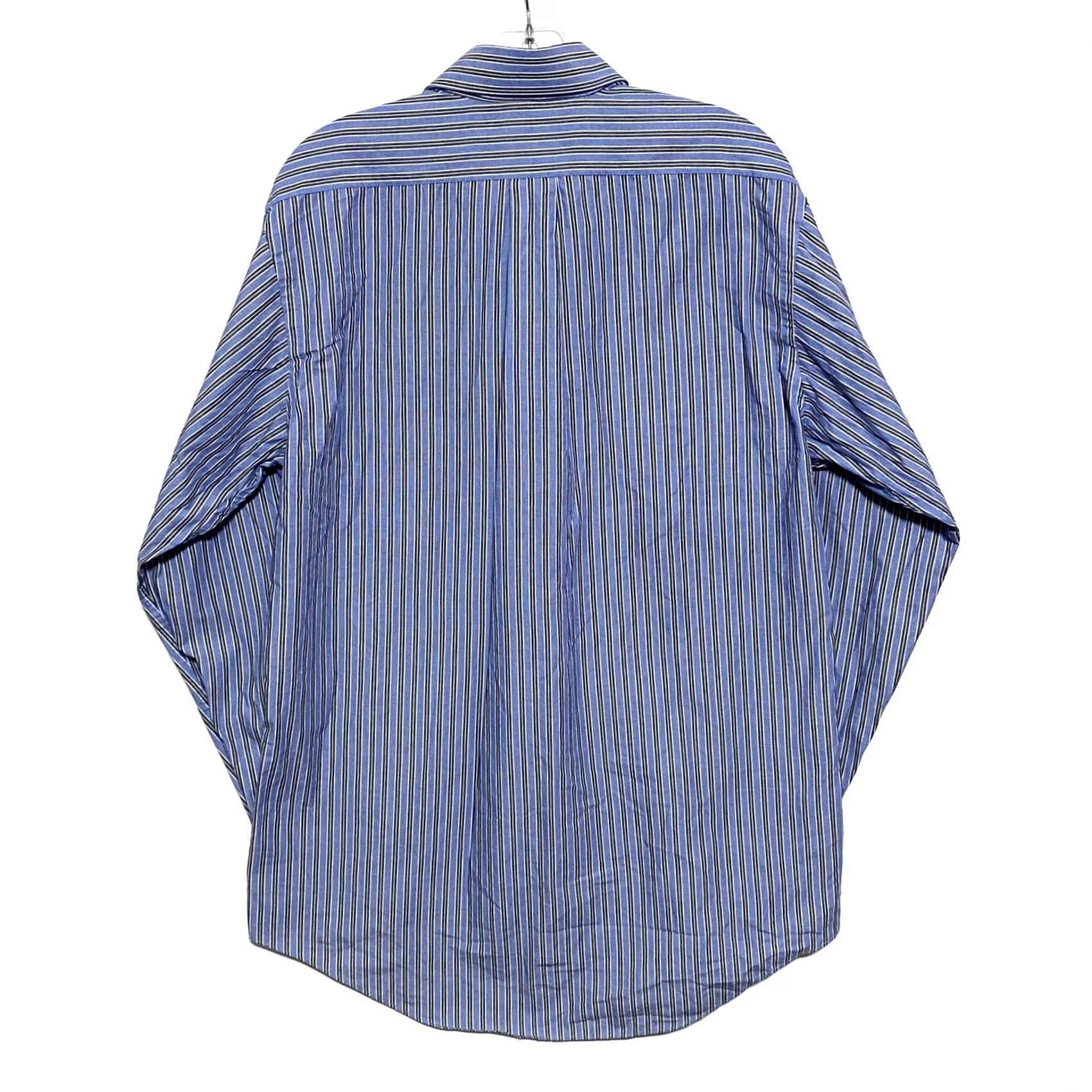 Chaps Chaps Dress Shirt Mens 15.5 34/35 M Wrinkle Resistant Button-Down Blue Striped Casual Business Size US L / EU 52-54 / 3 - 4 Thumbnail