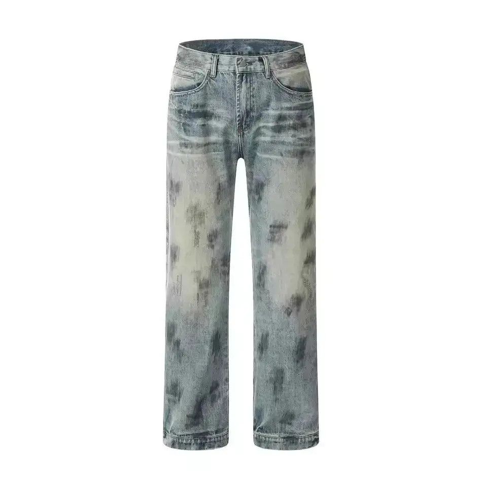 Japanese Brand Washed Design Straight Dirty y2k jeans Size US 30 / EU 46 - 6 Thumbnail