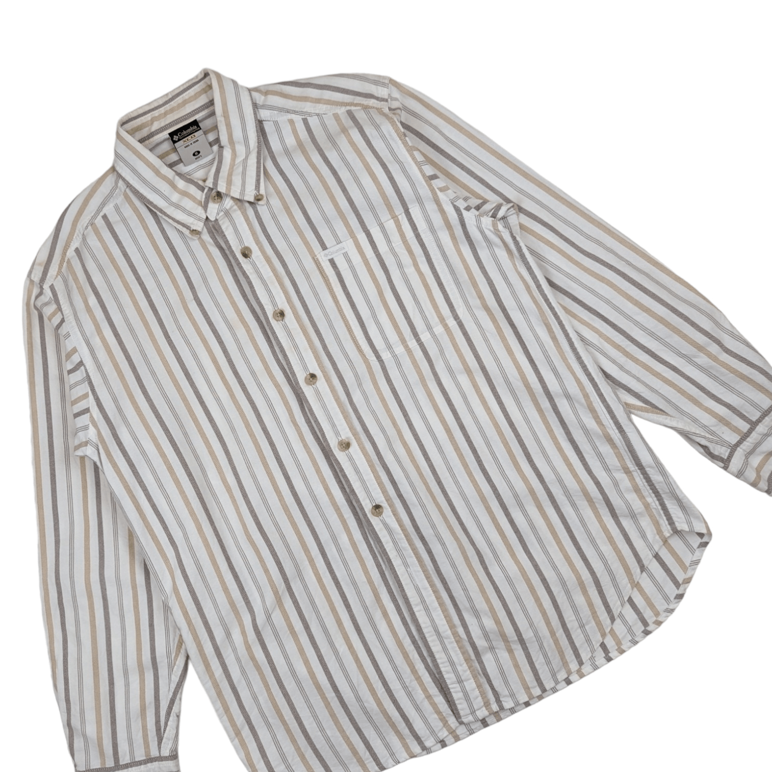 Columbia COLUMBIA Striped Button Up Shirt Flannel Outdoor Hiking Size US M / EU 48-50 / 2 - 2 Thumbnail