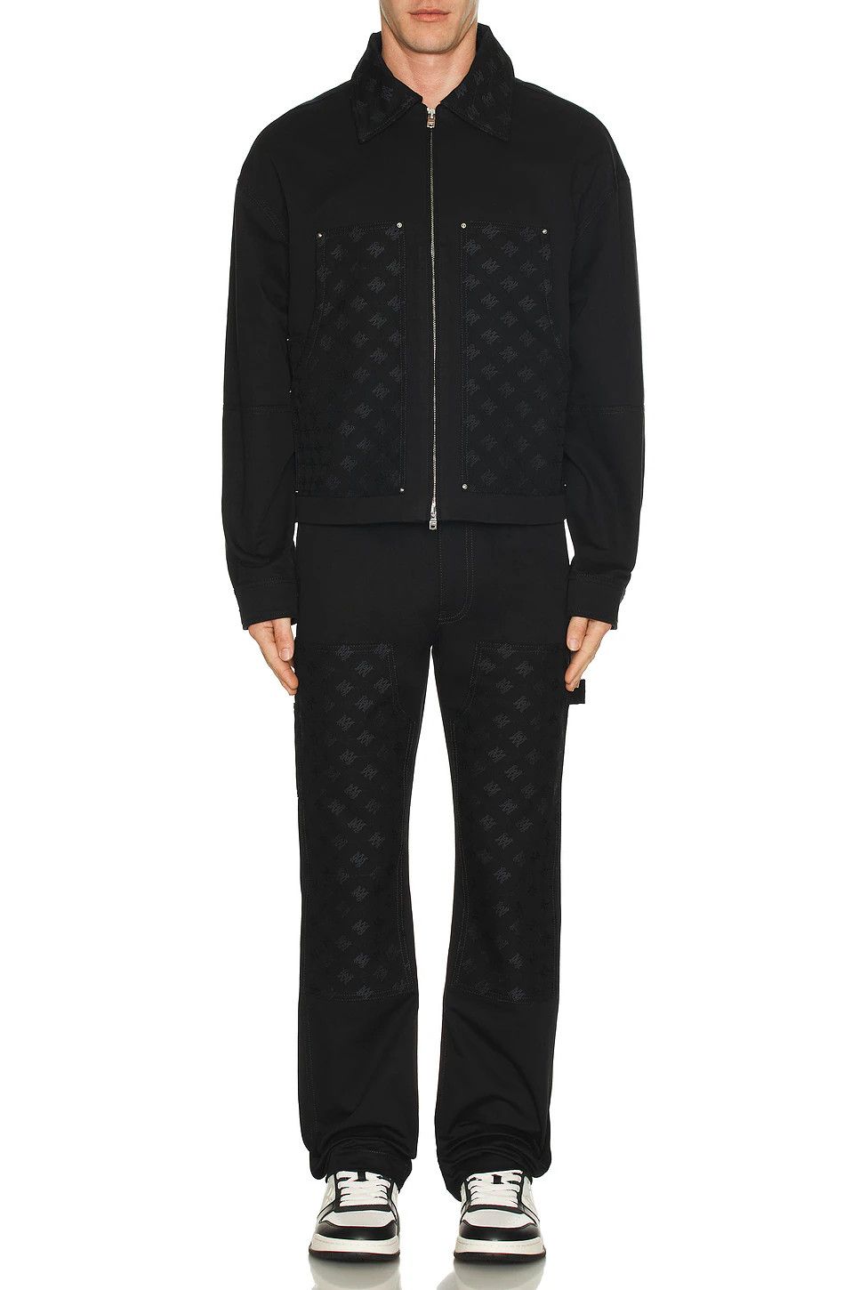 Amiri o1h1sh10525 Ma Jacquard Work Jacket in Black Size US L / EU 52-54 / 3 - 4 Thumbnail