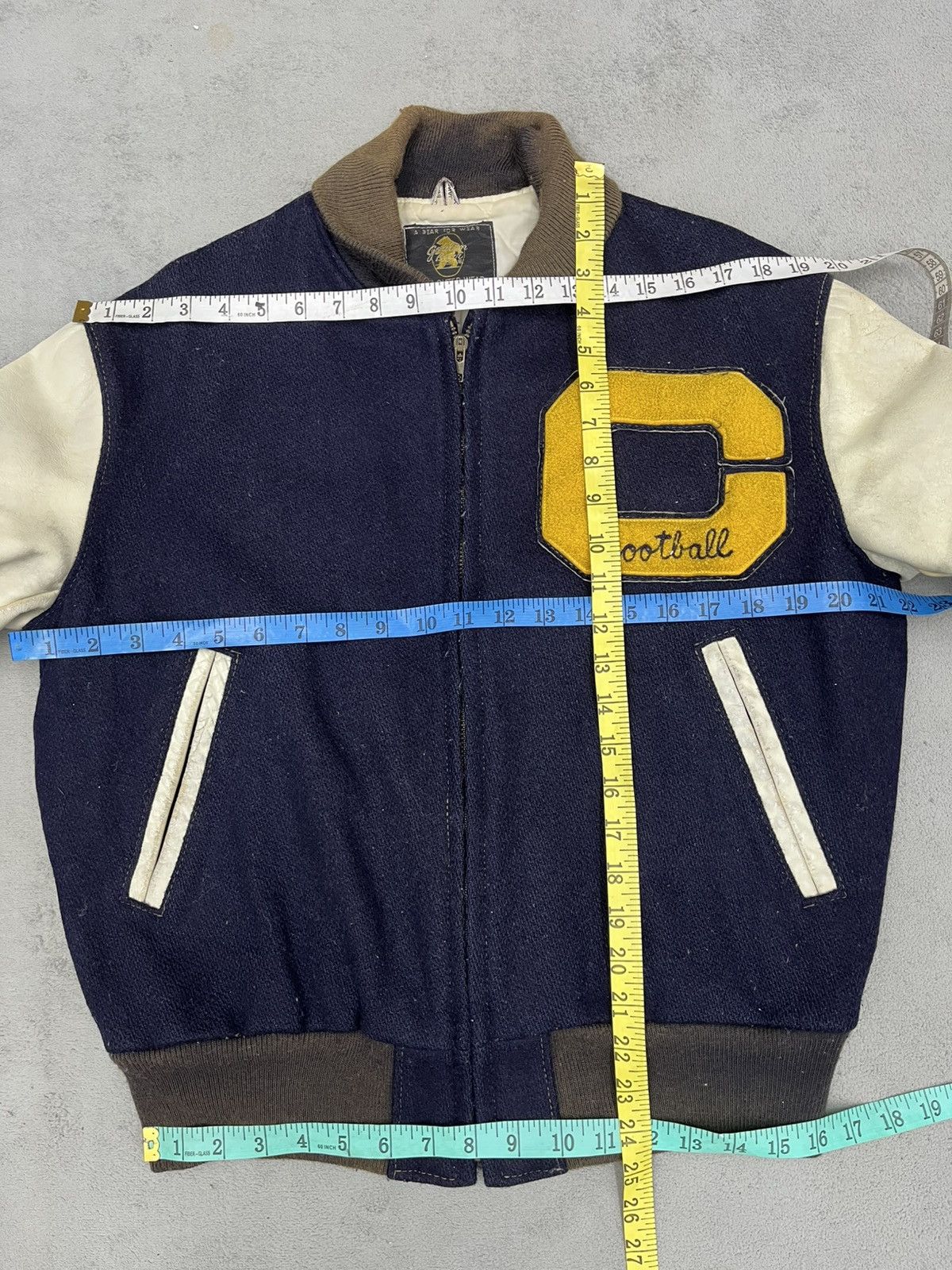 Golden Bear VTG GOLDEN BEAR VARSITY JACKET LEATHER SLEEVE Size US S / EU 44-46 / 1 - 11 Thumbnail