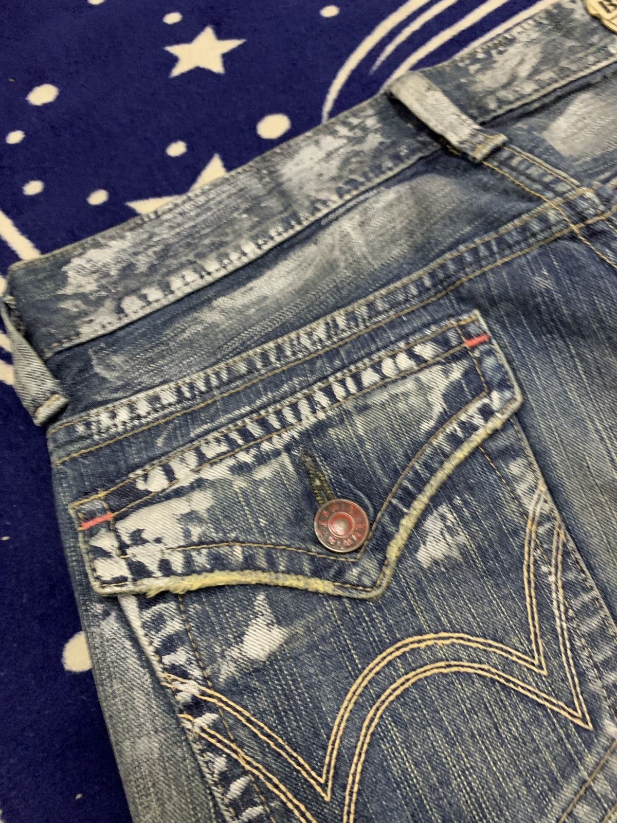 Edwin Vtg EDWIN Blue Trip 503 Distressed Painted Jeans Size US 32 / EU 48 - 19 Thumbnail