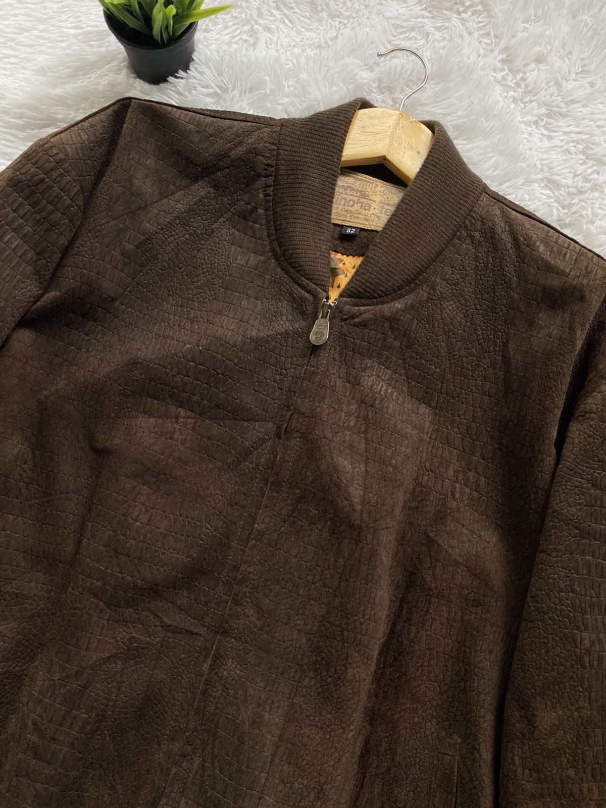 Vintage Vintage Winohaster Soft Genuine leather Croco Embossed Size US L / EU 52-54 / 3 - 2 Thumbnail