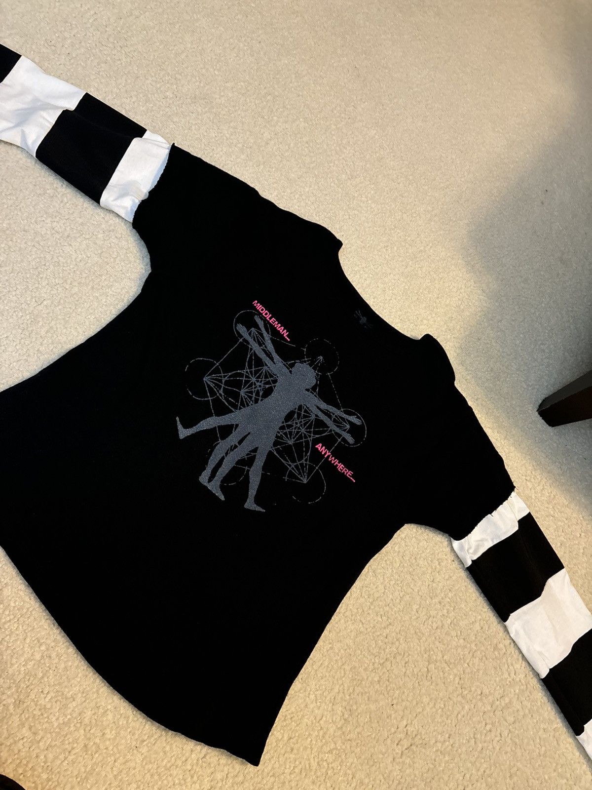 Playboi Carti Playboi Carti Middleman Logo Double Layered Long Sleeve Tee Size US XL / EU 56 / 4 - 3 Thumbnail