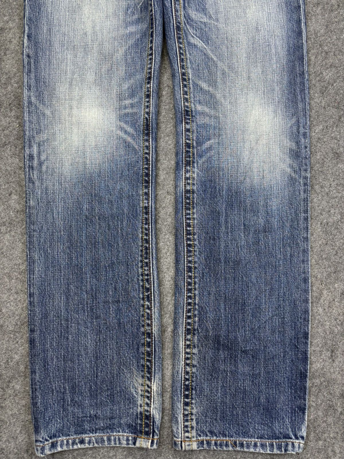 Japanese Brand 💥Insane💥Rush Hour Double Waist stone Wash Denim F759 Size US 30 / EU 46 - 5 Thumbnail
