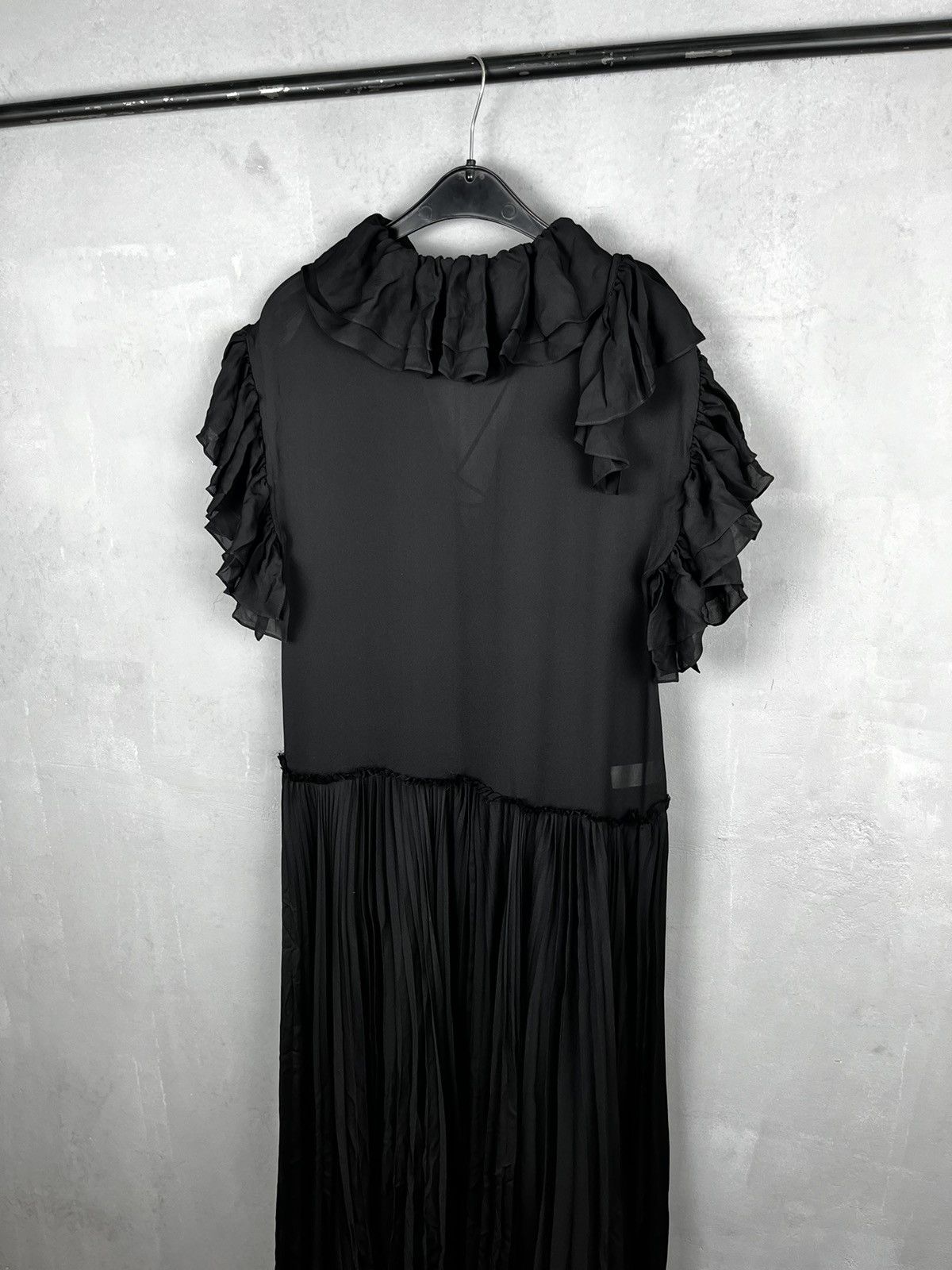 Designer × KHAITE × Other Kaelan Lace-Up Ruffle-Trimmed Silk Maxi Dress Size XS / US 0-2 / IT 36-38 - 10 Thumbnail