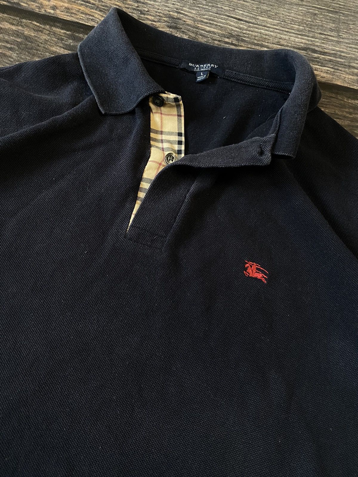 Burberry Burberry vintage horseman polo shirt Size US L / EU 52-54 / 3 - 4 Thumbnail