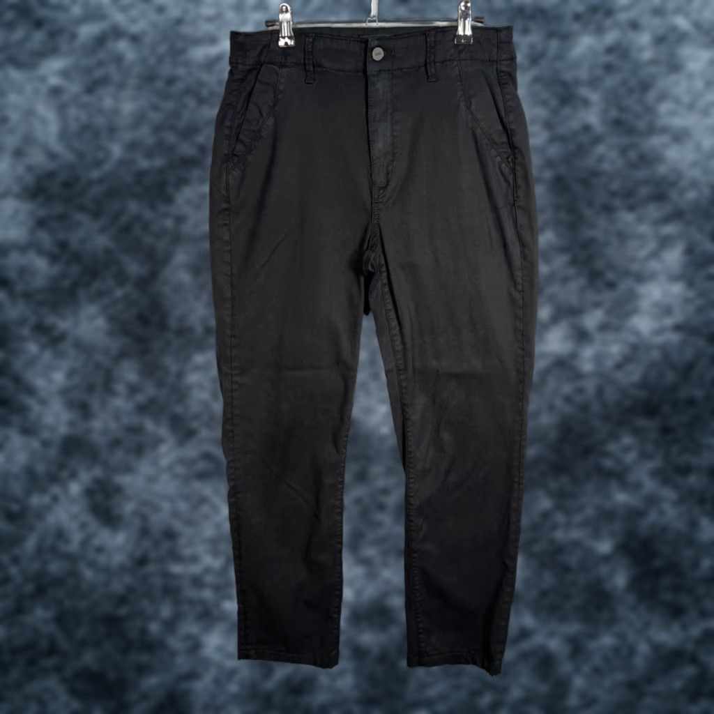 Paige Paige Womens Pants Black High Rise Slim-Fit Tapered Leg 28 Inseam 27 In Size 28 Long Womens Pants Size 28" / US 6 / IT 42 - 1 Thumbnail