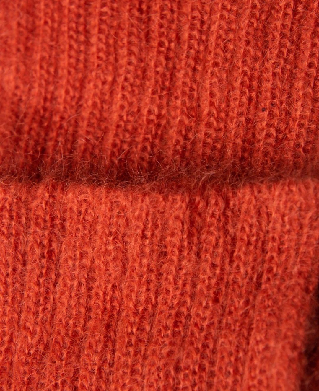 Rick Owens FOGACHINE Single Mohair Wool Leg warmer Rust Size ONE SIZE - 3 Thumbnail