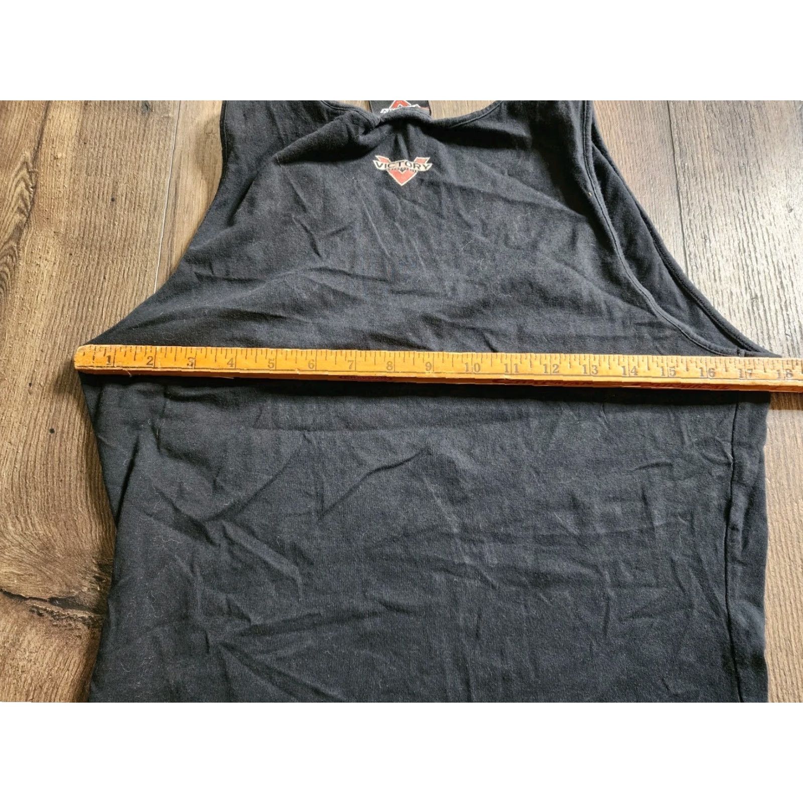 Logo 7 Womens Victory Tank Top Racerback Biker Motorcycles Logo Rhinestone L Black Sleeveless Size L / US 10 / IT 46 - 3 Thumbnail