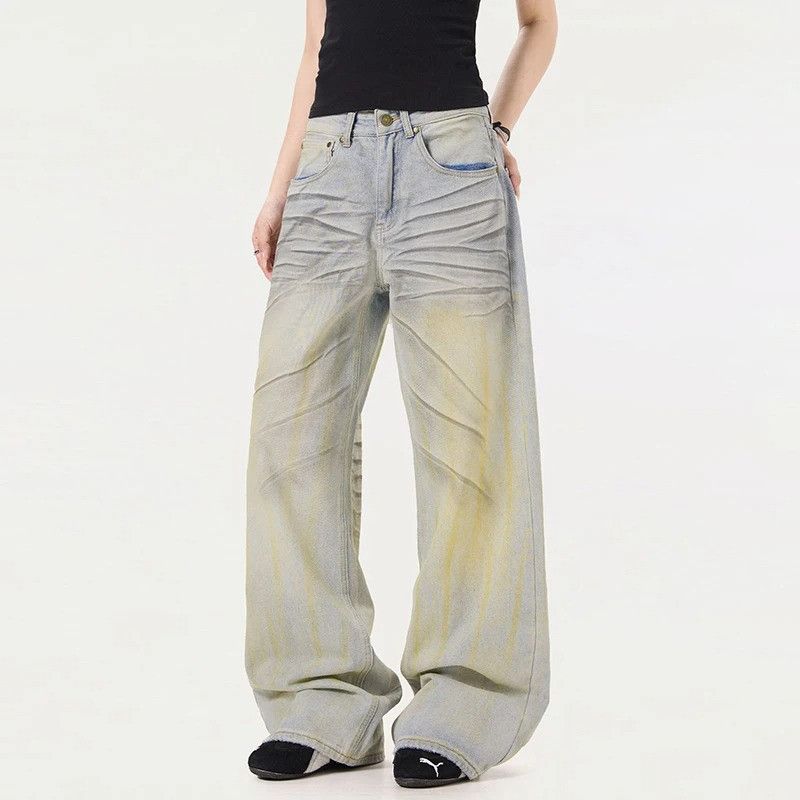 Jean American Loose Wide Leg Jeans Size US 33 - 1 Thumbnail