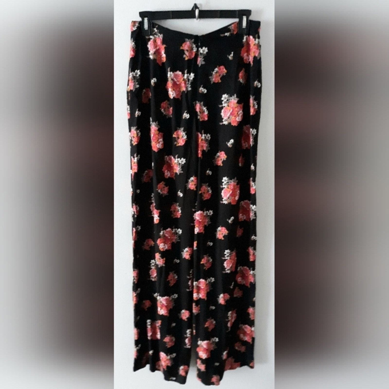 Other Rock&Roll Cowgirl Floral Wide Leg Pants Size 30" / US 8 / IT 44 - 2 Thumbnail