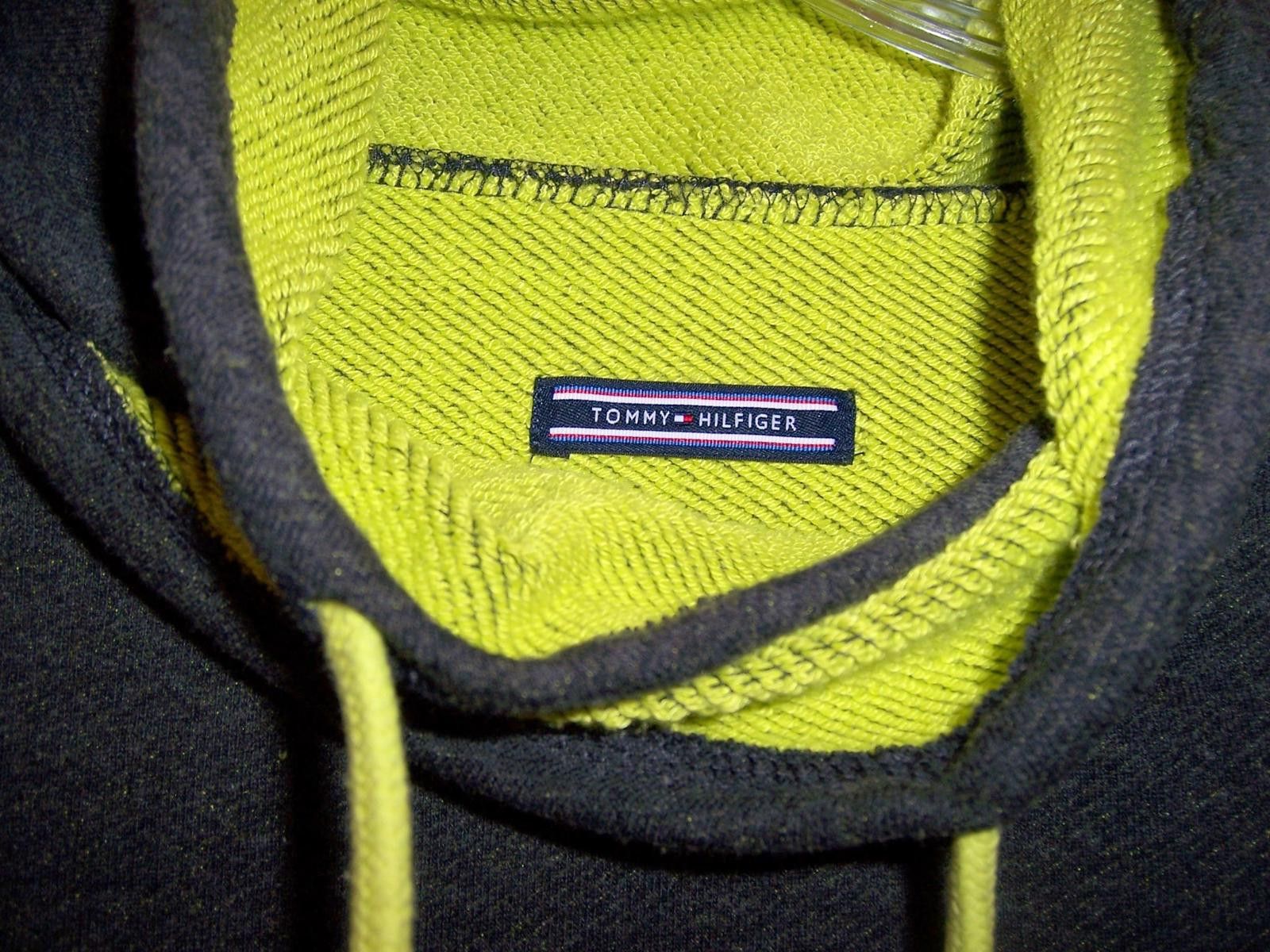 Tommy Hilfiger Tommy Hilfiger Funnel Neck Sweatshirt - Grey/Lime - Size L Size US L / EU 52-54 / 3 - 4 Thumbnail