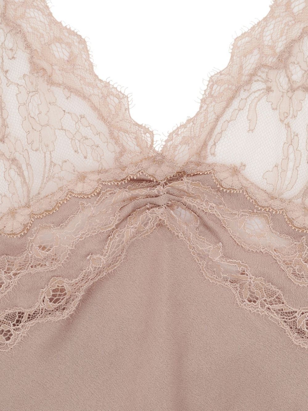 Saint Laurent Paris o1b1hav110525 755941 Lingerie Tank Top in Silk Satin Crepe Size XS / US 0-2 / IT 36-38 - 3 Thumbnail