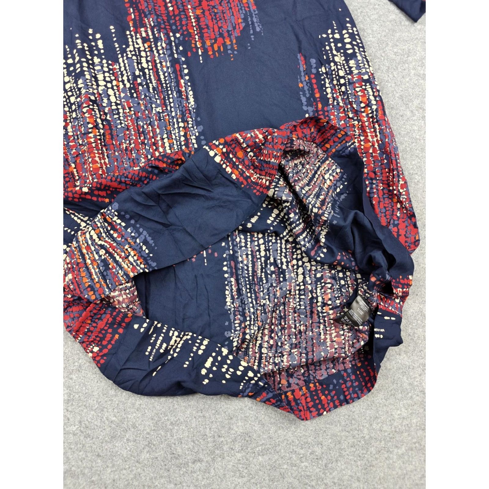 Vintage Masai Dress Womens Medium Blue MaNusala Abstract A-Line 3/4 Sleeve Midi New Size M / US 6-8 / IT 42-44 - 7 Thumbnail
