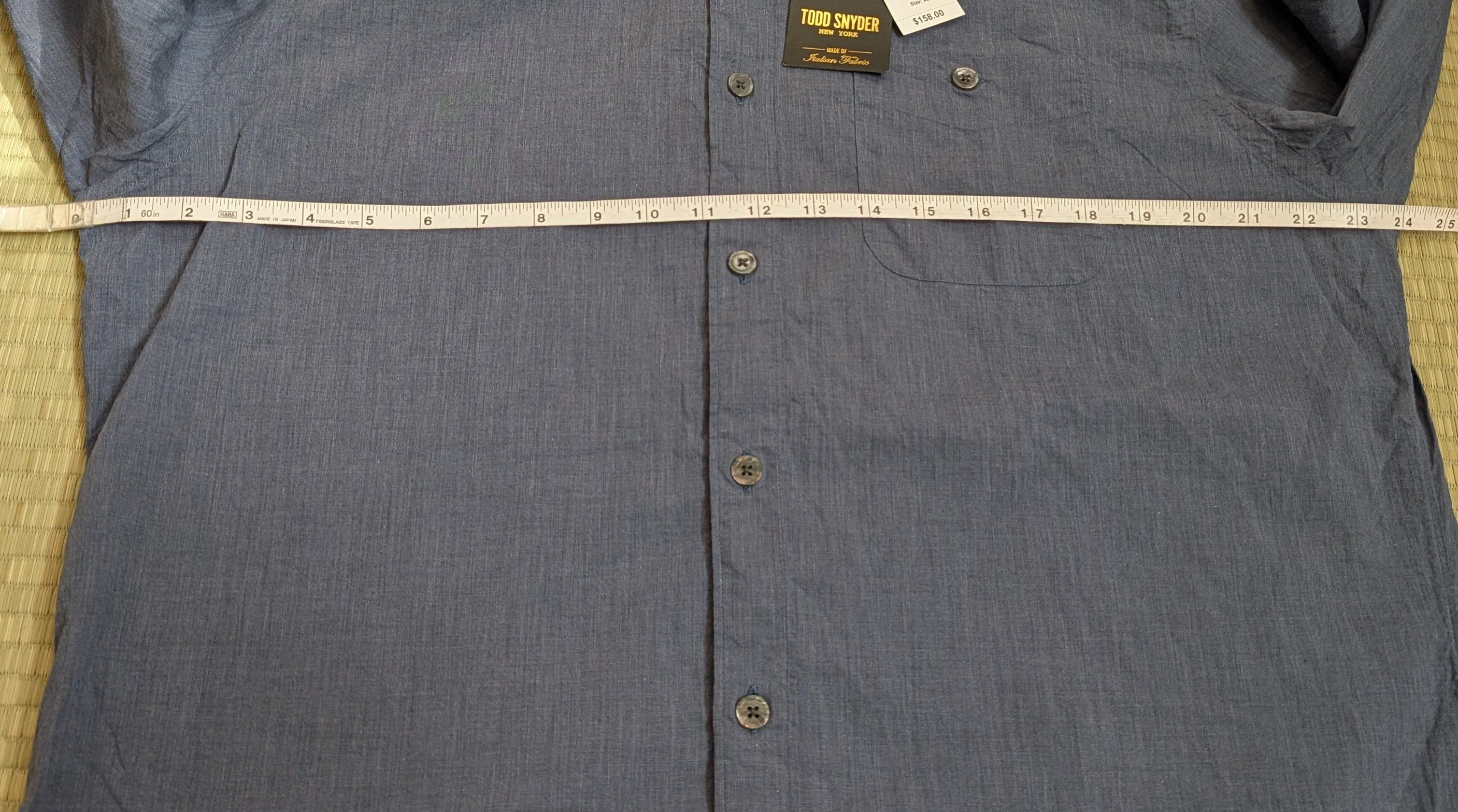 Todd Snyder NWT Todd Snyder Melange Poplin Button Down Shirt Size US XL / EU 56 / 4 - 7 Thumbnail
